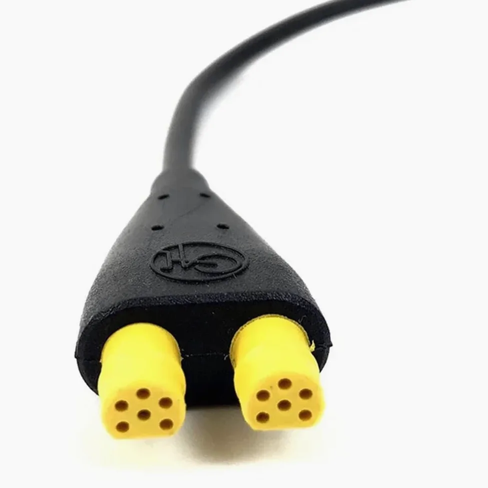 Luces para Bicicleta Eléctrica de 6-60 V, Luz Delantera y Trasera, Transmisor de Velocidad, Cable de 180 cm para Lámpara de Bicicleta con Motor de Transmisión Media Tsdz2