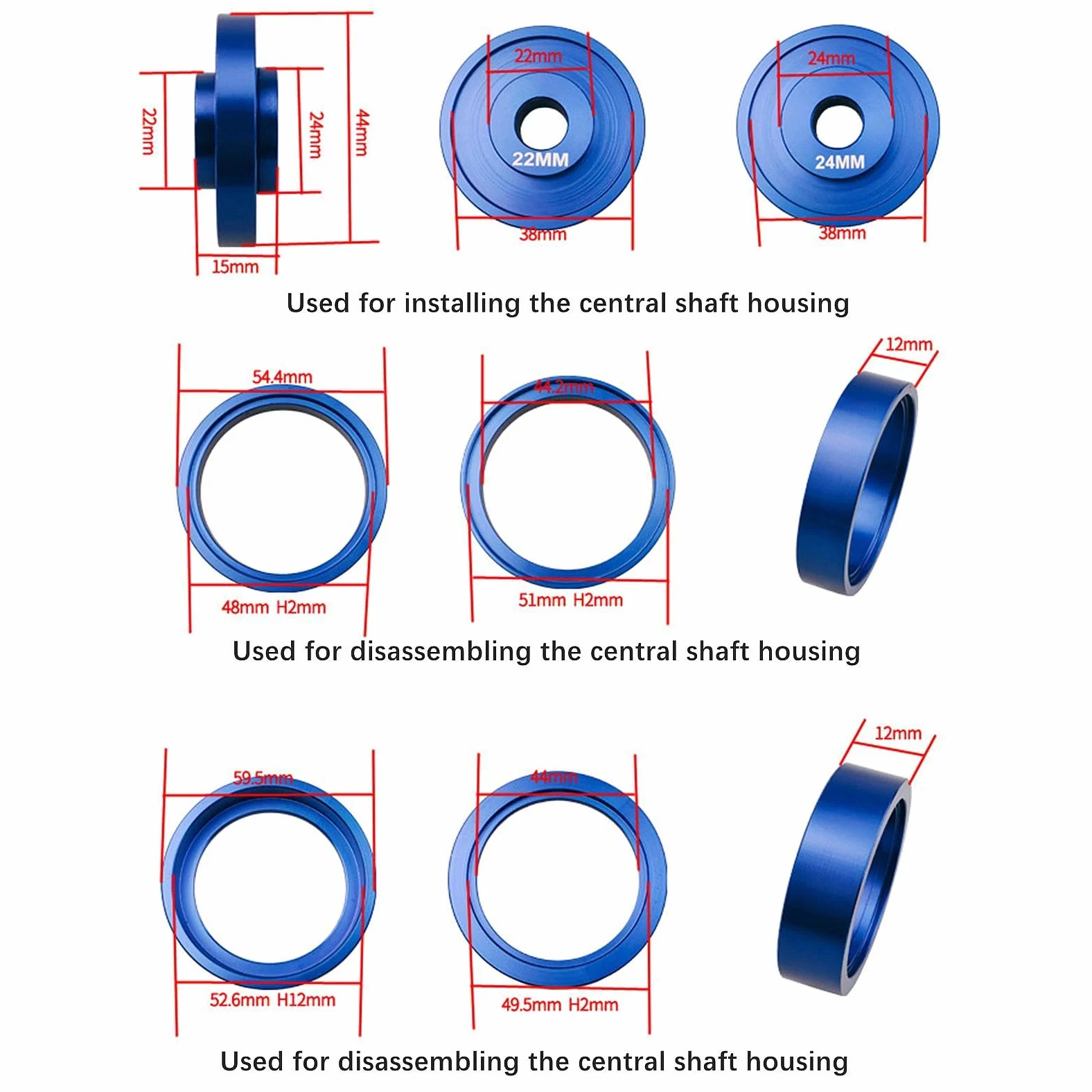 Juego de Herramientas para La Instalación Y Extracción del Eje de Pedalier, Extractor de Eje de Pedalier para Bicicletas 6805 Y 6806, Herramienta de P
