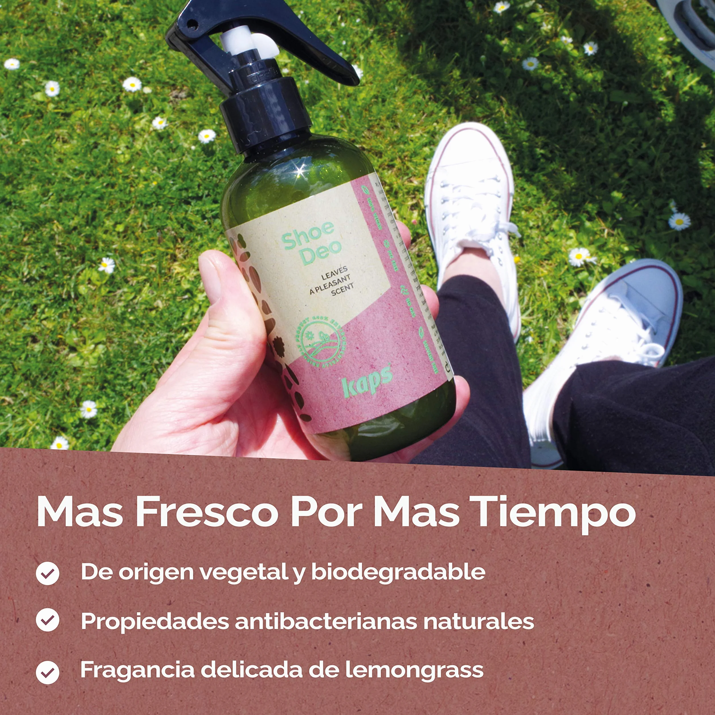 Kaps Shoe Deo Aerosol Eliminador de Olores para Zapatos 200 ml