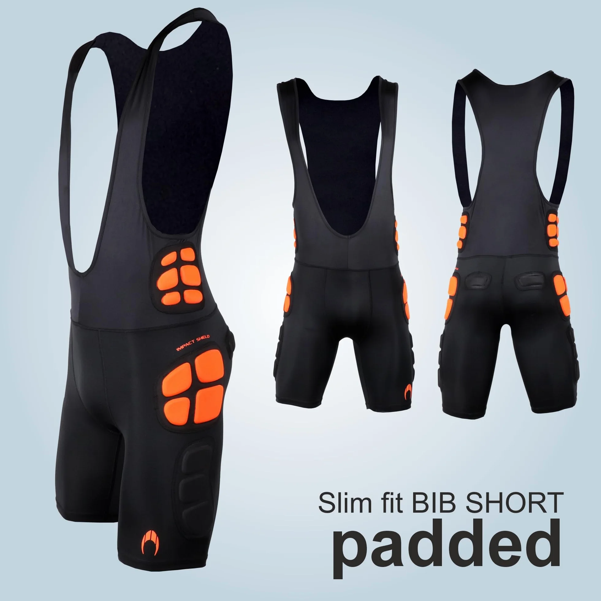 HO Soccer Pantalones Cortos de Portero con Tirantes GK Bib Impact Shield, Unisex Adultos.