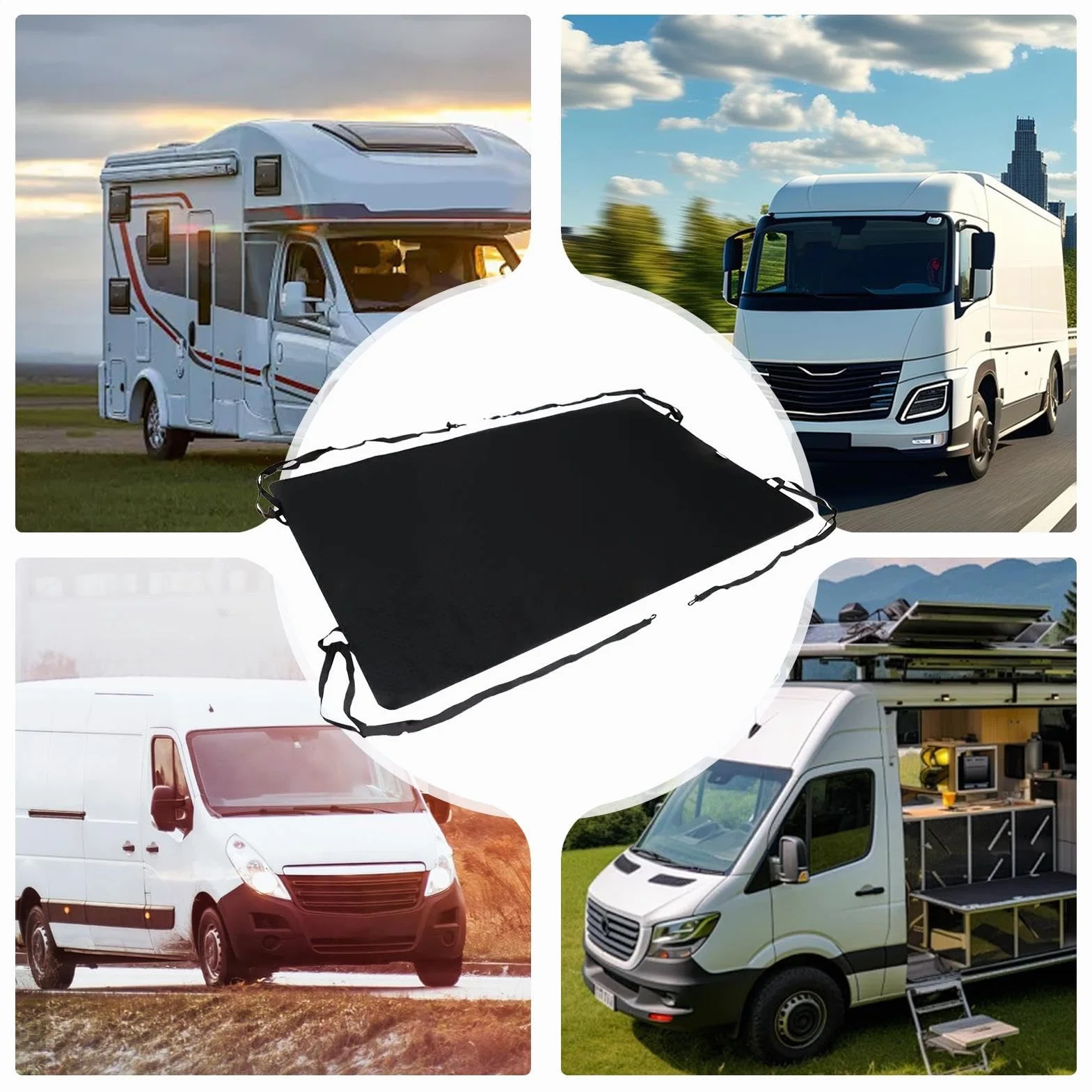 Toldo Trasero para Puerta De RV - Toldo De Sombra para Furgoneta,Protector Impermeable Trasero para Acampada Picnic Autocaravana Playa Exteriores