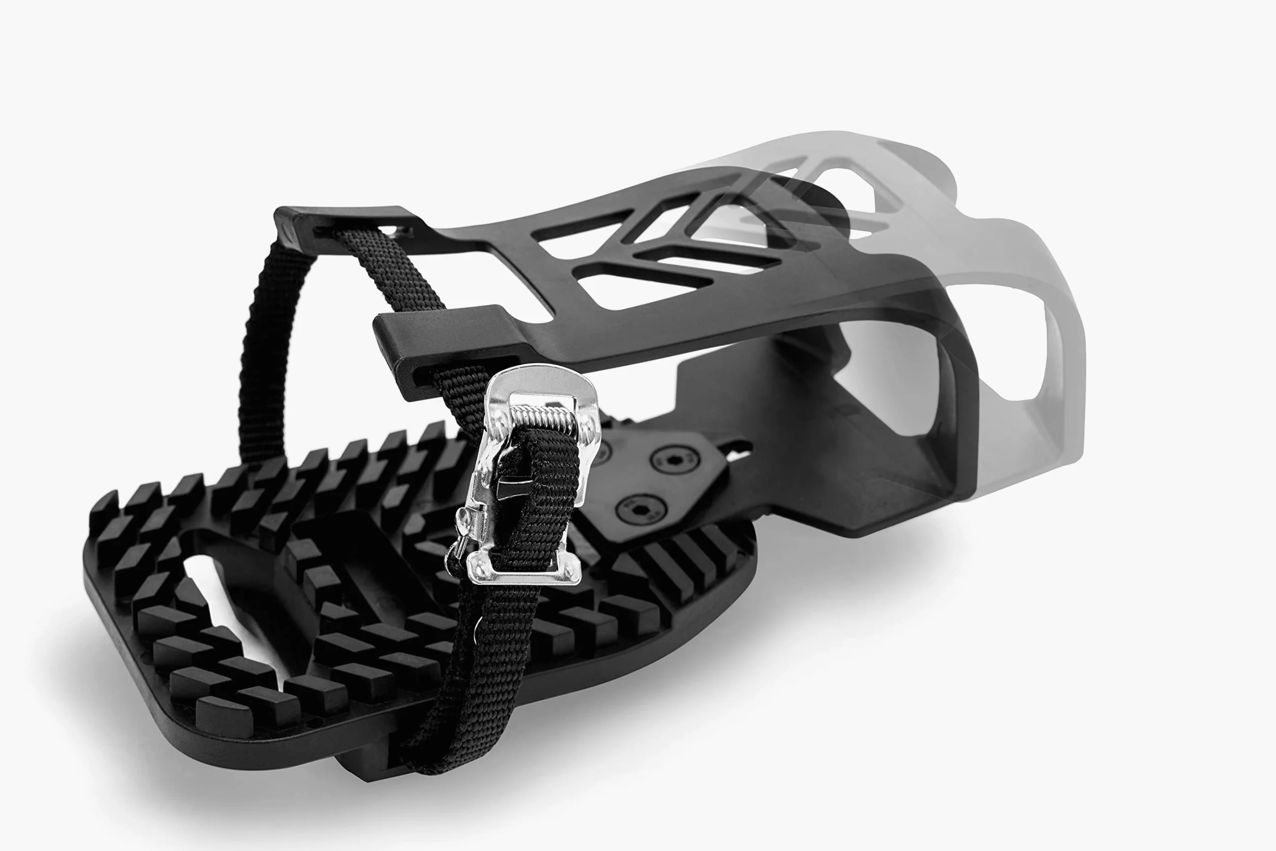 Peloton Bike & Peloton Bike+ Pedales Compatibles con Adaptadores de Jaula de Dedo – Convierte Look Delta Pedales en Bicicleta estática de Interior a Jaulas de Dedos y Correas – Viaja con