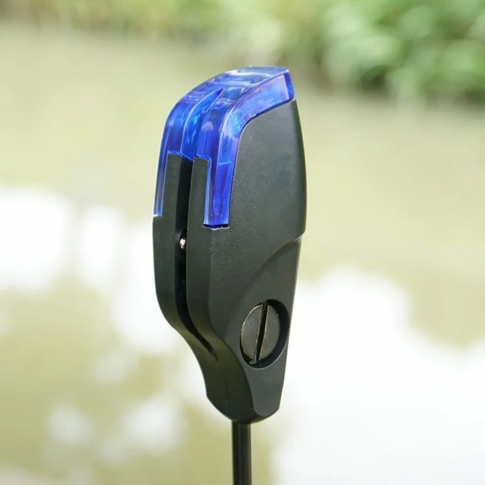 4 alarmas de pesca de carpas con indicadores de luz LED, parte superior de bola magnética y asiento base extraíble, alarma de mordida de punta de caña de 240 mm para pesca nocturna, estándar de 2,5 mm