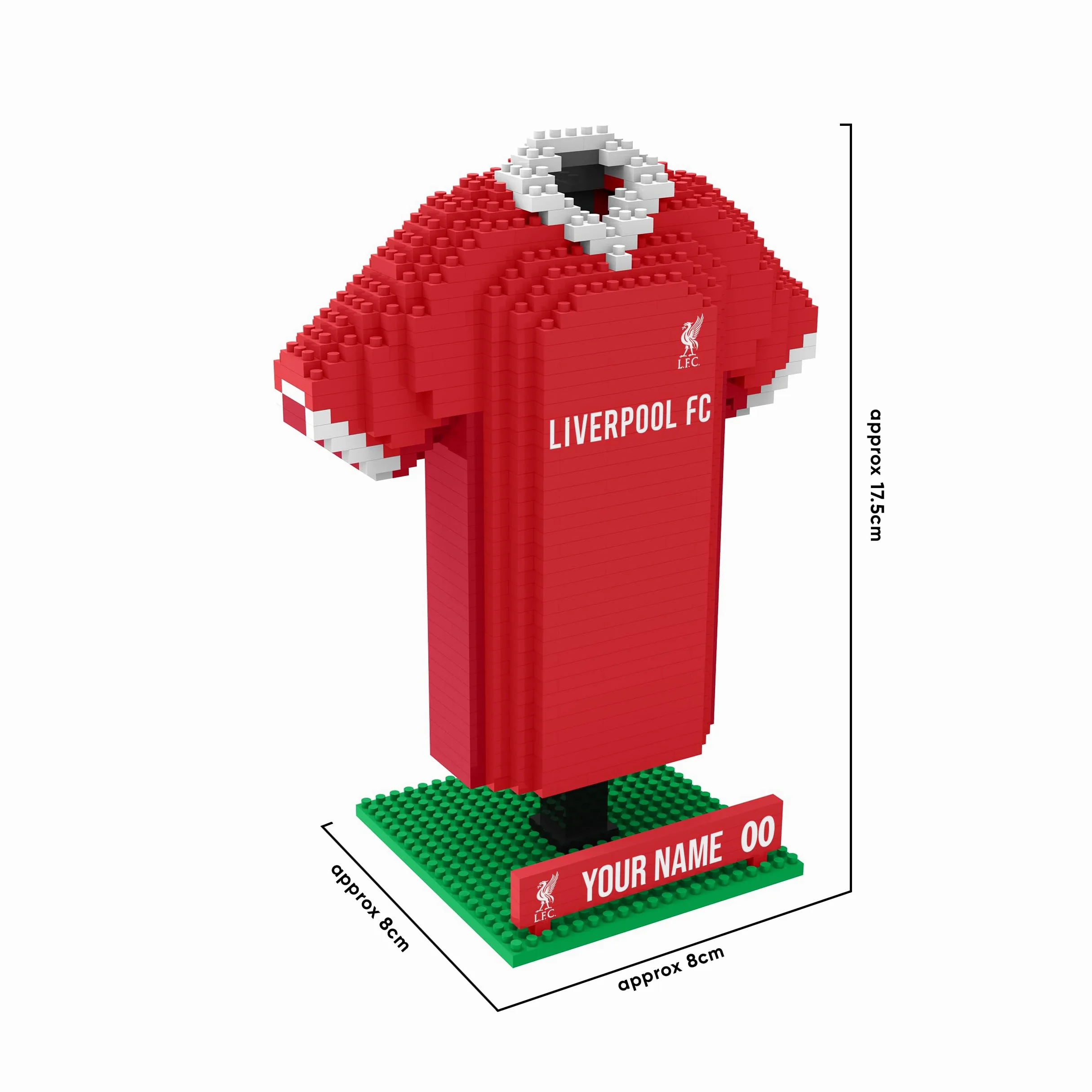 FOCO Camiseta de escritorio de fútbol 3D BRXLZ personalizada con licencia oficial (Liverpool FC (861 piezas))