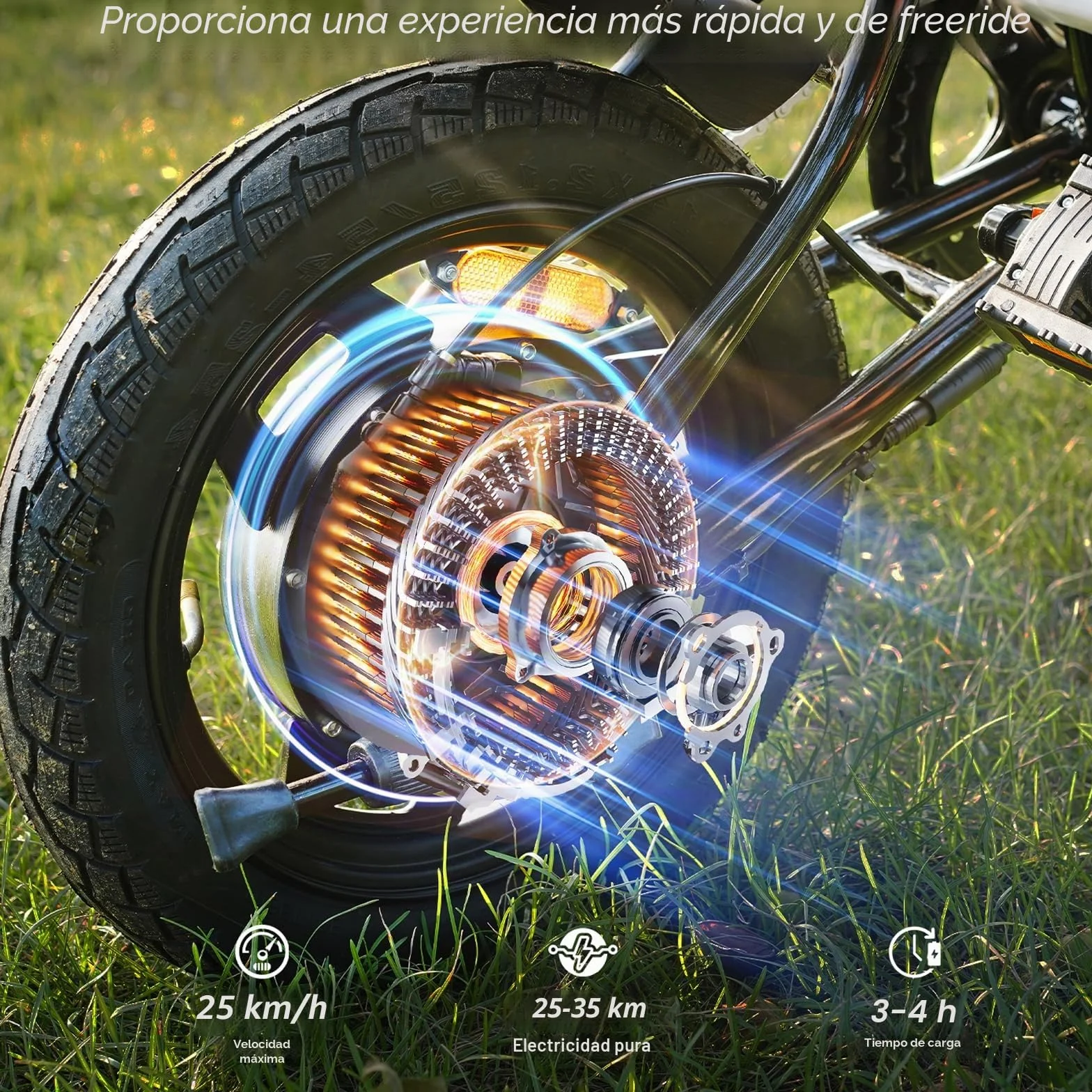 Bicicleta eléctrica Plegable de 14", E Bike 250W con Asistencia de Pedal, batería de 10,4Ah/36V, para Adolescentes y Adultos Bicicleta eléctrica de Ciudad, 3 Modos