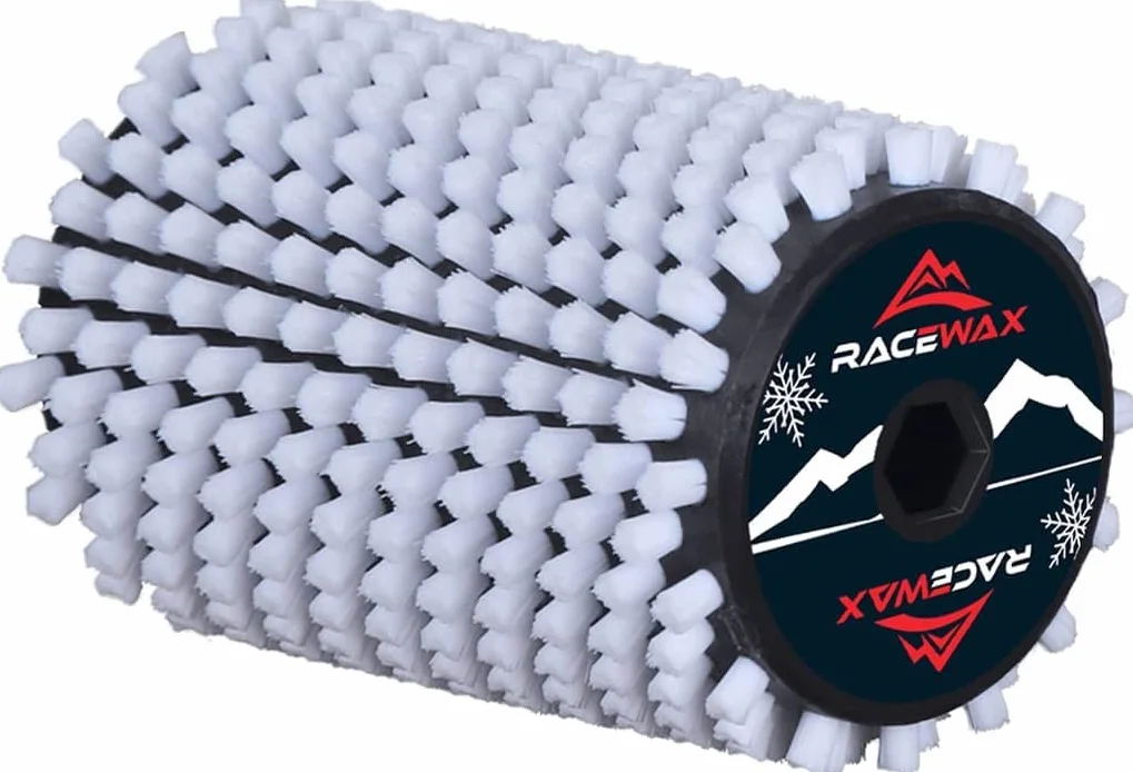 RaceWax Juego de cepillo Roto de 120 mm, corcho, nailon, pelo de crin, cobre, cepillo roto