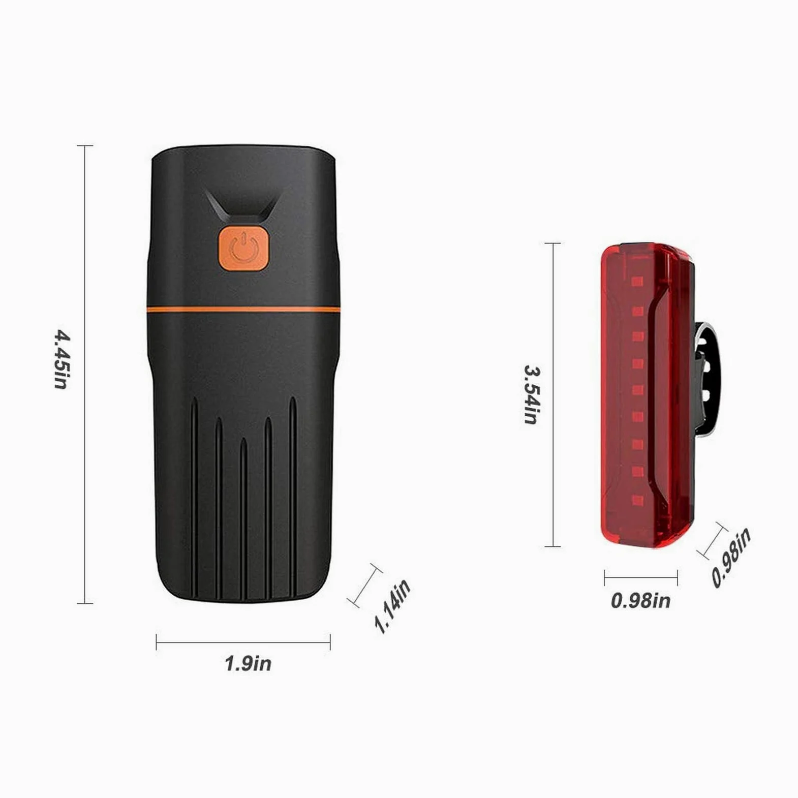 EISTEE Luces for Bicicleta, Luces for Bicicleta, Luces for Bicicleta, Juego de Luces for Bicicleta, Faros Delanteros for Bicicleta Recargables, Luces traseras for Ciclismo de montaña