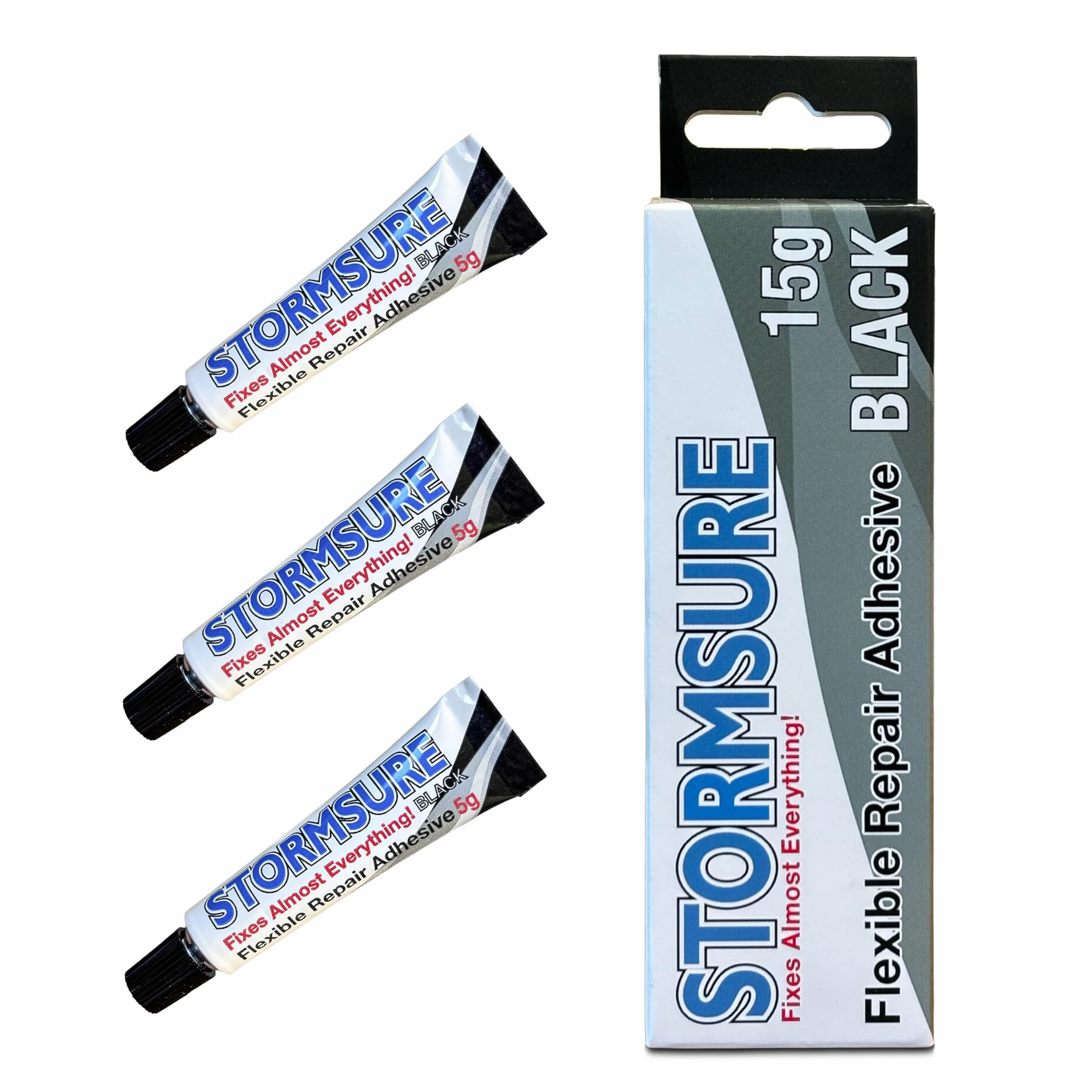 STORMSURE Adhesivo Negro 3 Tubos x 5gr en Blister