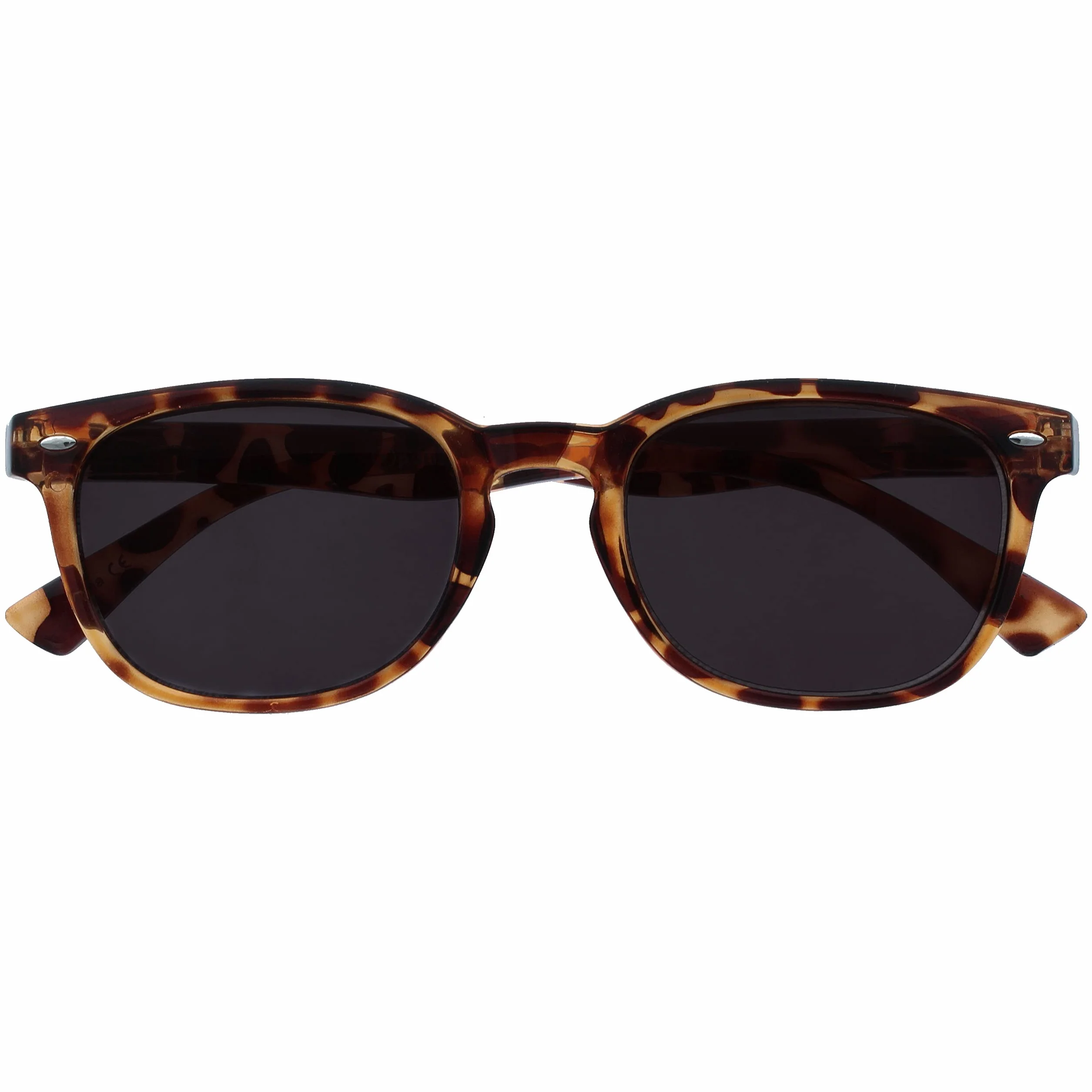 OPULIZE Gafas De Lectura Marrón Carey UV400 Estilo Gregory Peck +2,00