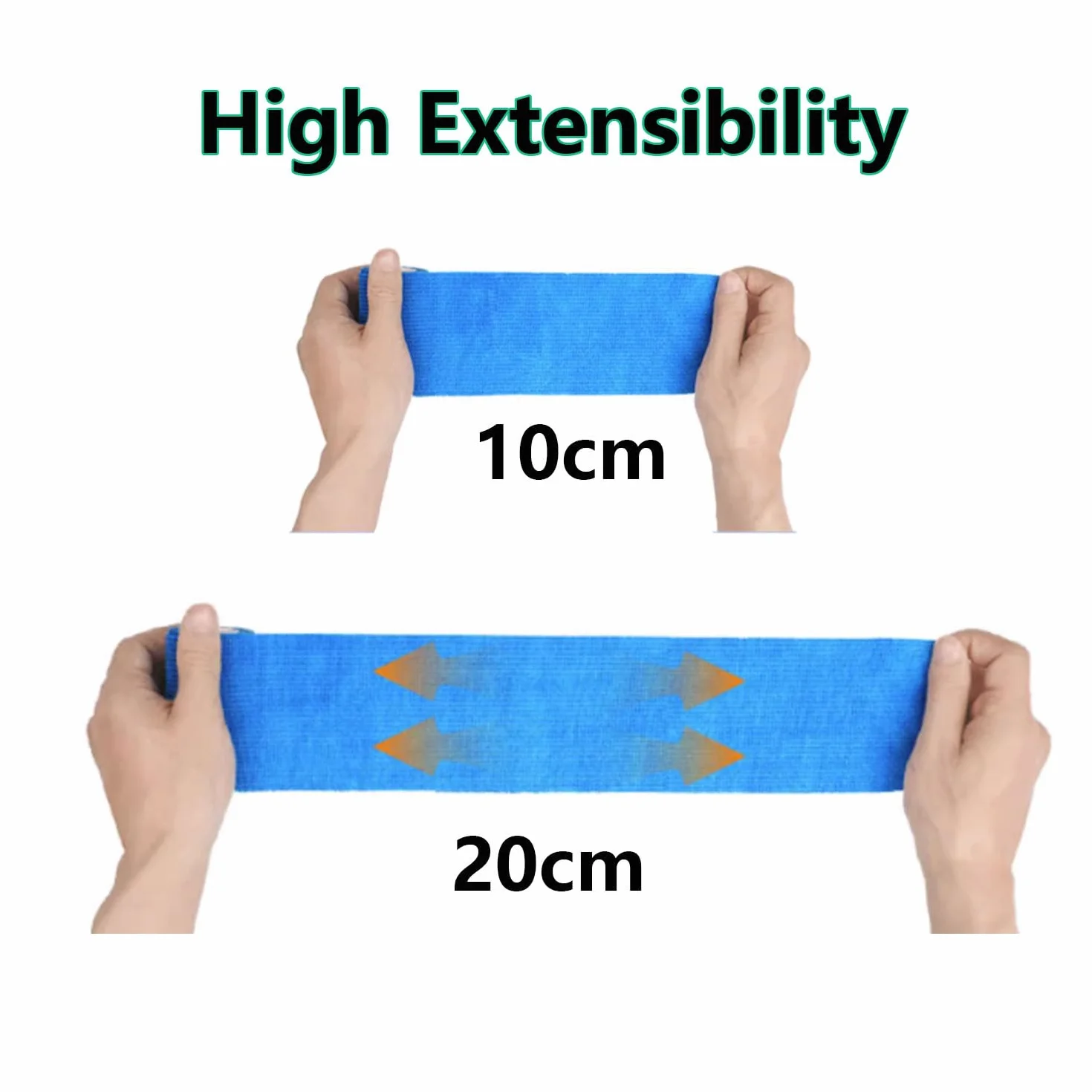 ANAMPION Venda Cohesiva 12 Rollos 5cm x 4.5m Cinta Adhesiva Deportiva Tape Cohesivo