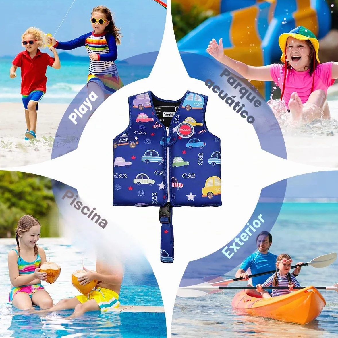 Floaties - Bañador Flotante para niños pequeños, con Ajustable, Unisex