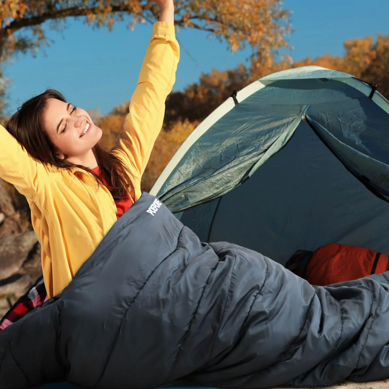 XXL Saco de Dormir de Franela para Adultos Extra Grande Saco de Dormir Al Aire Libre Invierno 3-4 Estaciones para Camping Senderismo Aventuras 230 * 100CM