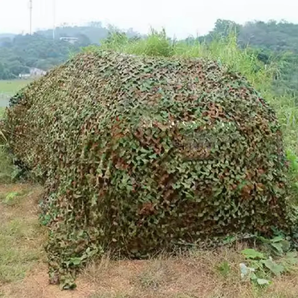 Red de Camuflaje Ligera Malla de Camuflaje Red de Protección Solar del Ejército Militar para Jardín Interior Observar Aves(8.512m)
