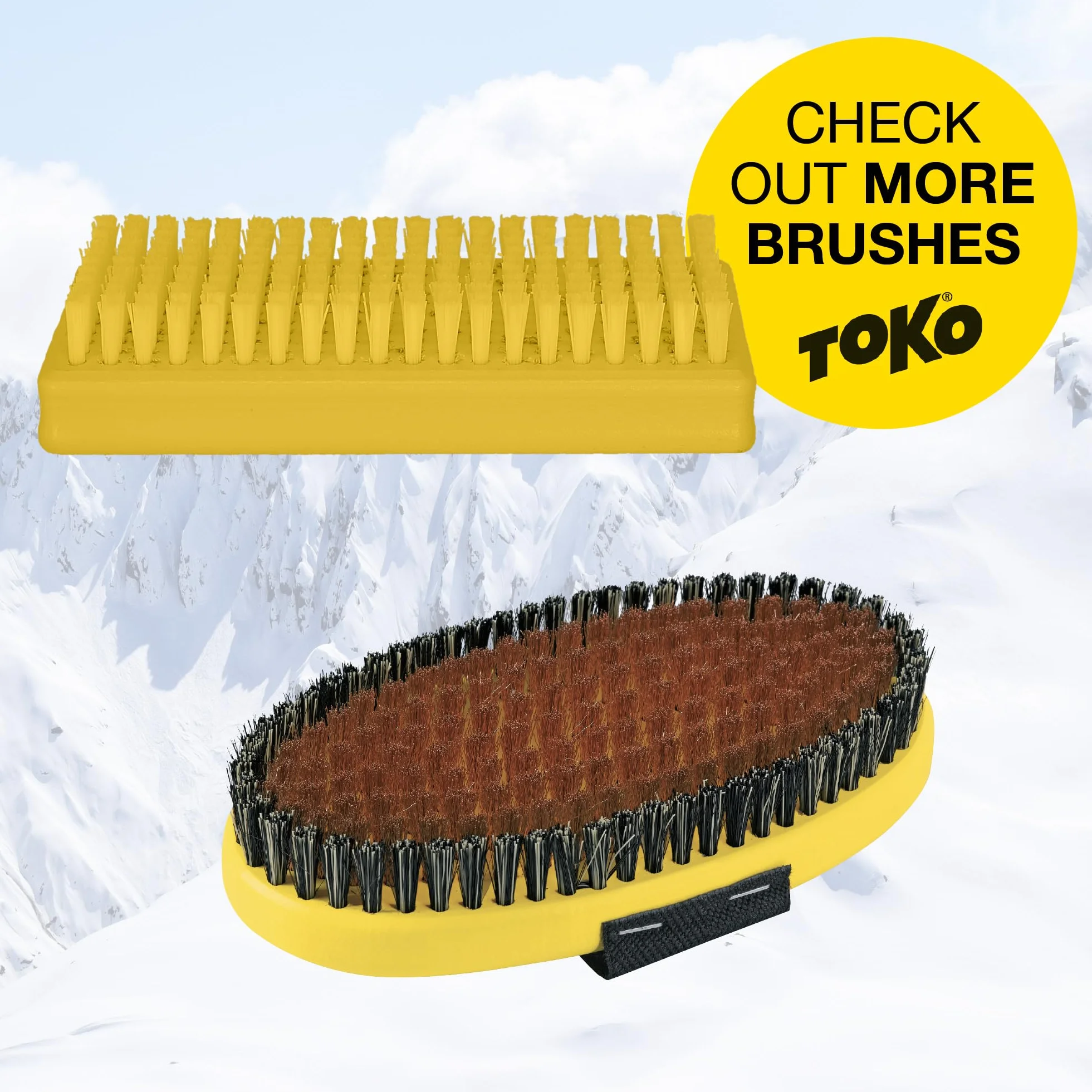 Toko Herramienta de reparación Base Brush Ovalada Nylon