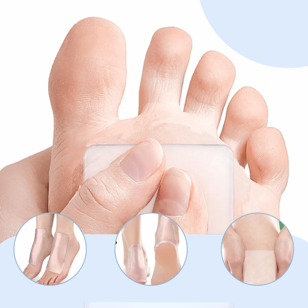 2 piezas tobillo almohadillas de gel para botas, aliviar la presión y mejorar la circulación sanguínea, para el patinaje sobre hielo, hockey（Square）