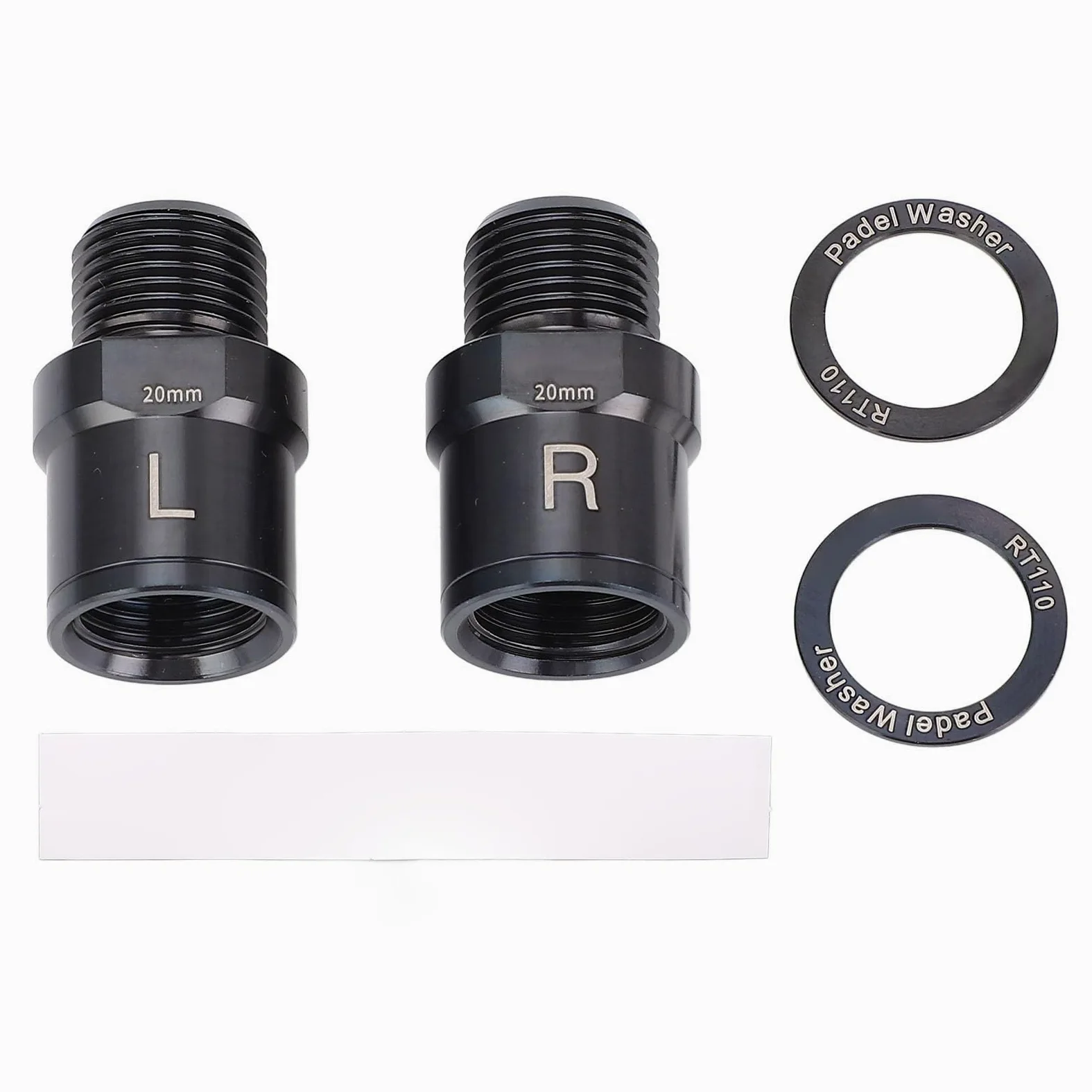 Extensores de Pedal, 2 Piezas Extensión de Pedal de Aleación de Titanio de 20 mm para Bicicleta