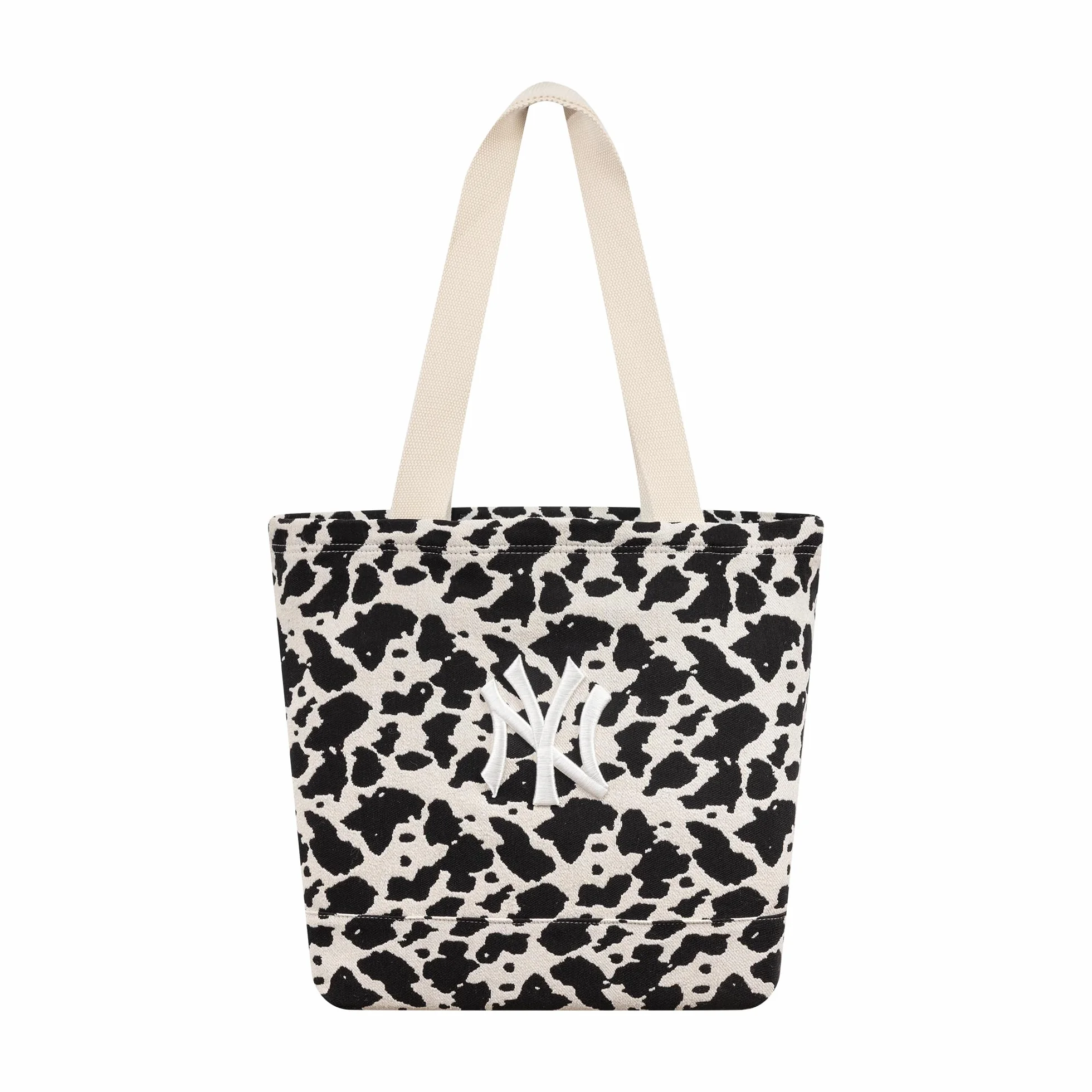 New Era Cow Jacquard Tote Bag 270 - Light Beige, talla única