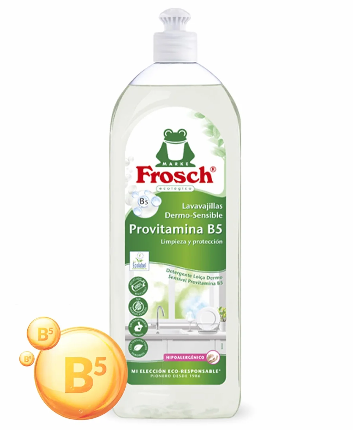 Frosch Lavavajillas a Mano Vitaminas 750 ml
