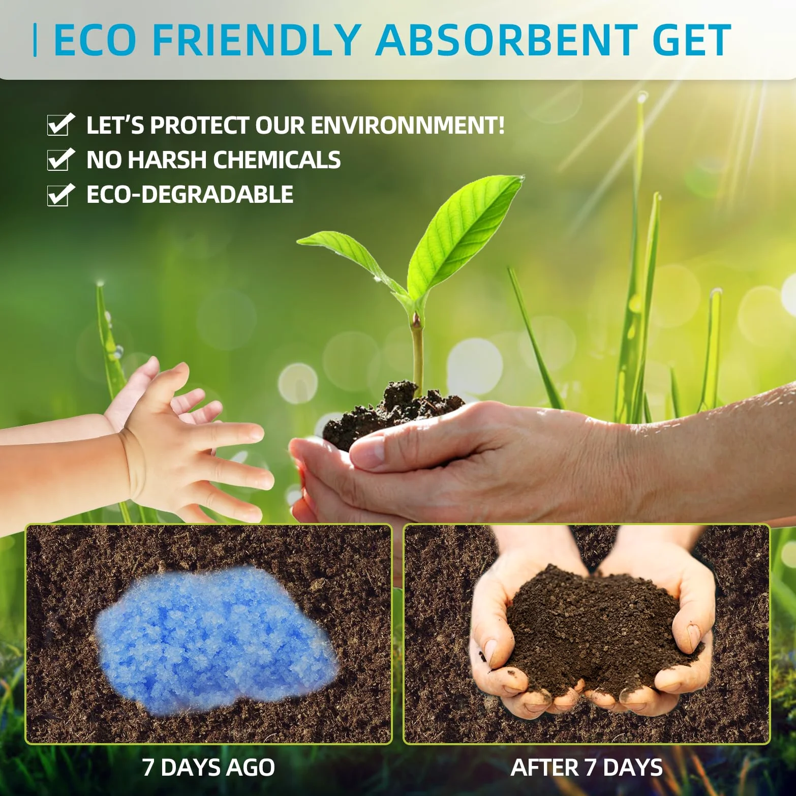Gel absorbente de inodoro portátil, paquete de 100 unidades de gel para inodoro de camping, residuos sólidos y orina, gel ecológico para recreación al aire libre, senderismo, tratamiento desodorizante
