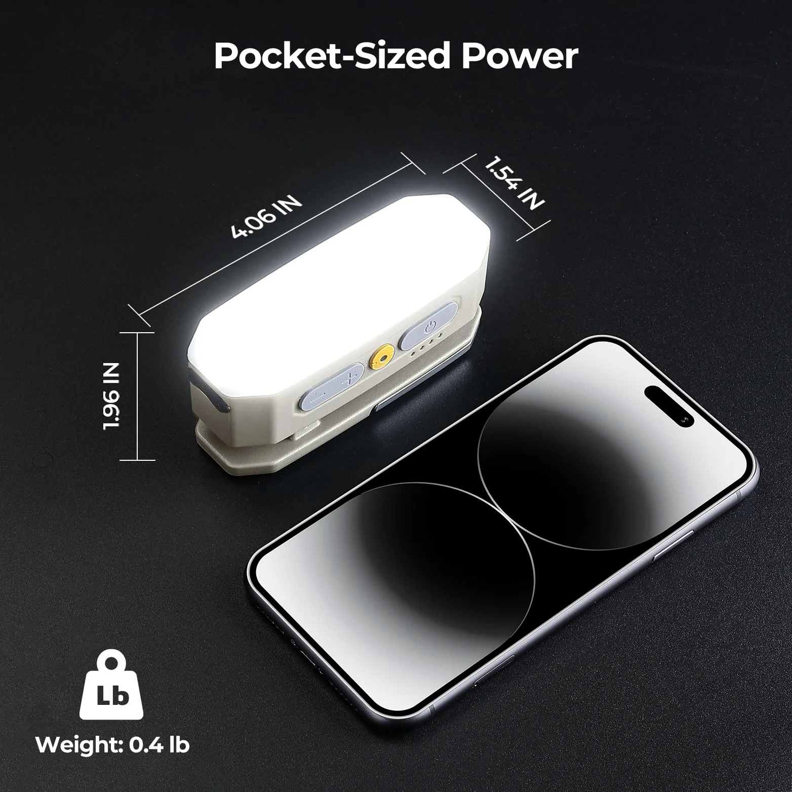 BougeRV Luz de área móvil, linterna de camping recargable, luz de camping portátil de 3200 mAh, IP65 impermeable, lámpara de campamento para tienda de campaña, cortes de energía, emergencia