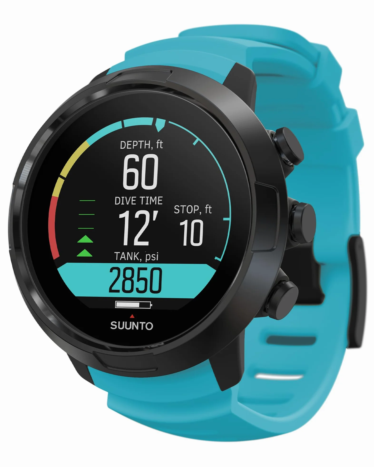 SUUNTO Ordenador de Buceo D5 con Pantalla a Color y Correas Intercambiables, Color Azul Aguamarina
