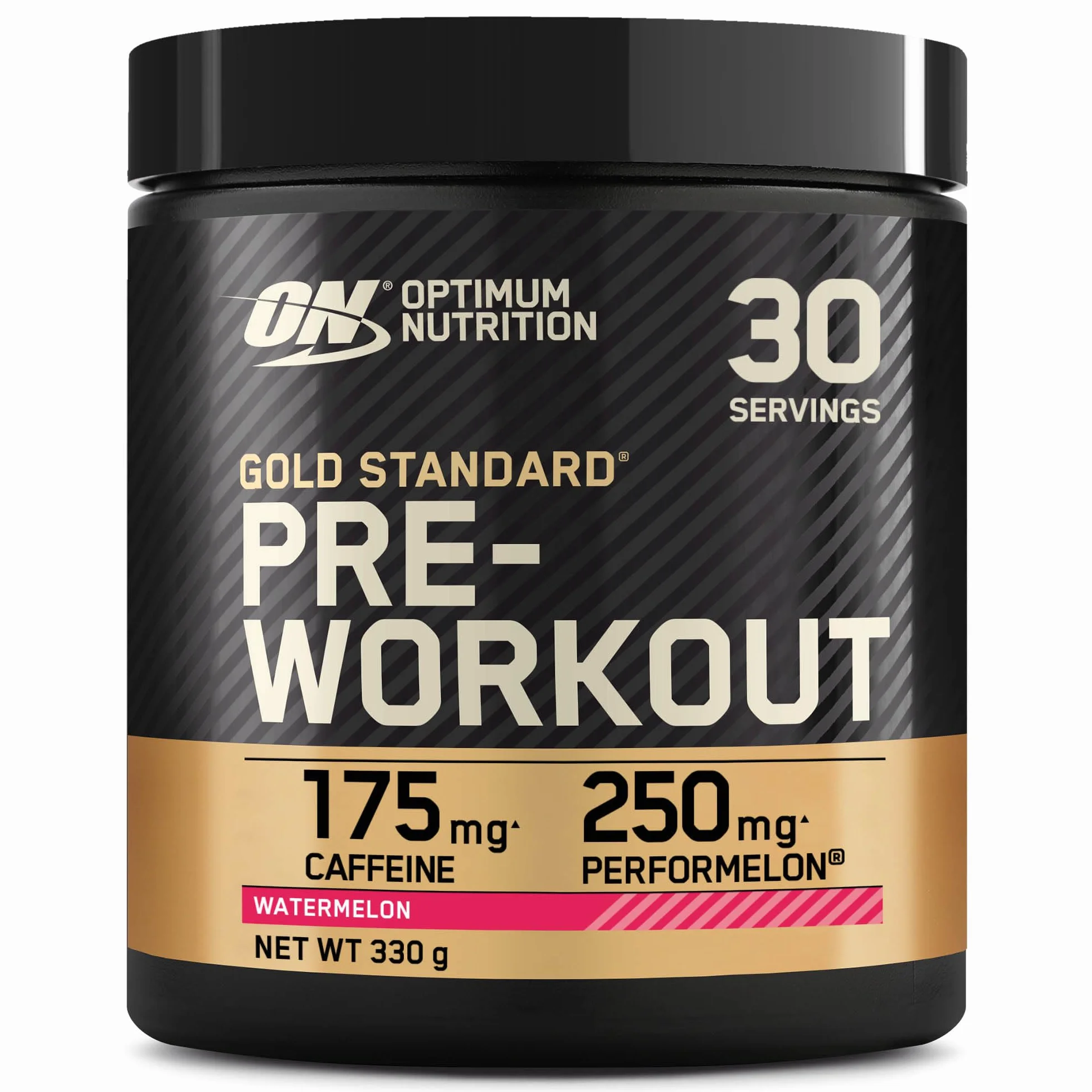 Optimum Nutrition Gold Standard Pre-Entreno en Polvo, Sandía, 330g, 30 Servicios