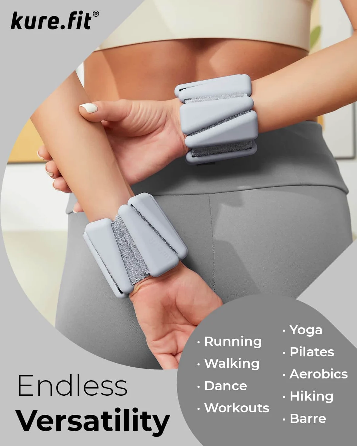Juego de pesas ajustables para muñeca y tobillo, pares de 1 libra, versátiles para yoga, caminar, correr, barras, pilates, cardiovascular y aeróbicos, pulseras portátiles para mujeres y