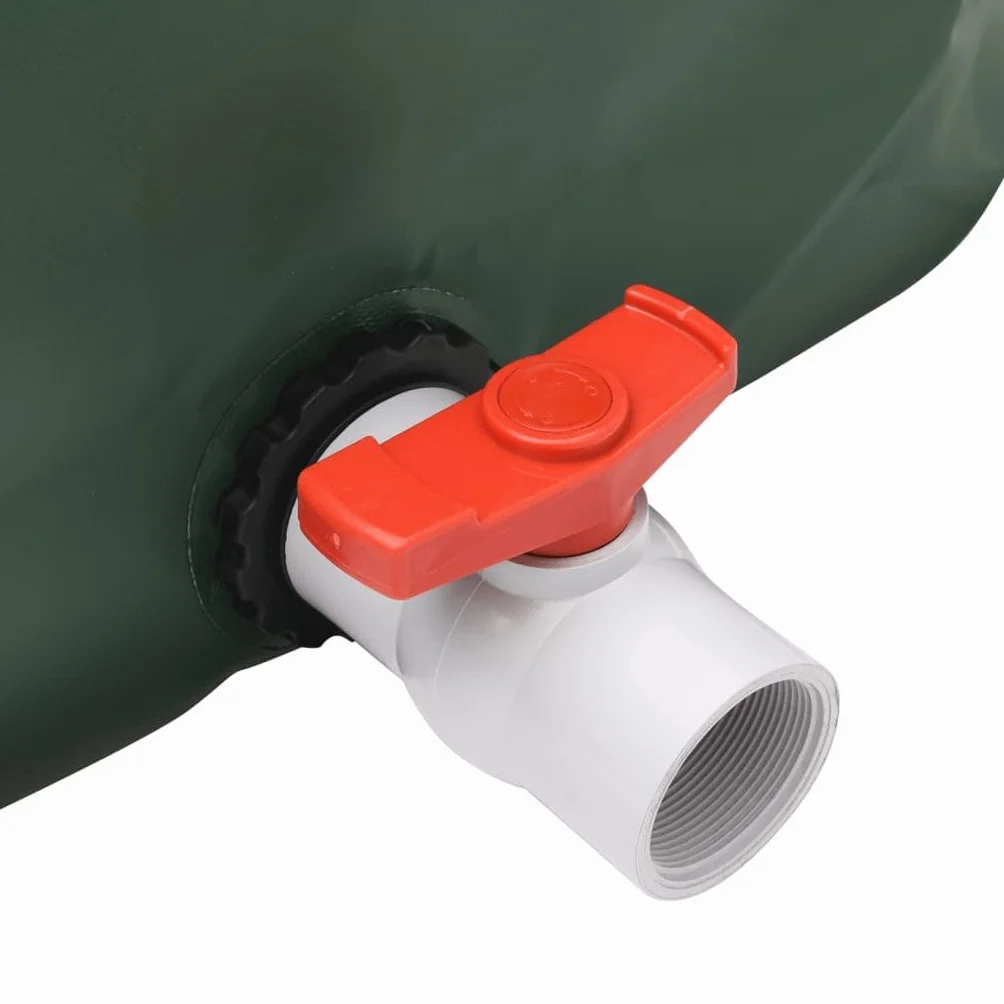 Depósito de agua plegable de 1000 l de PVC, depósito de agua de lluvia para jardín, camping, bidón de agua con grifo