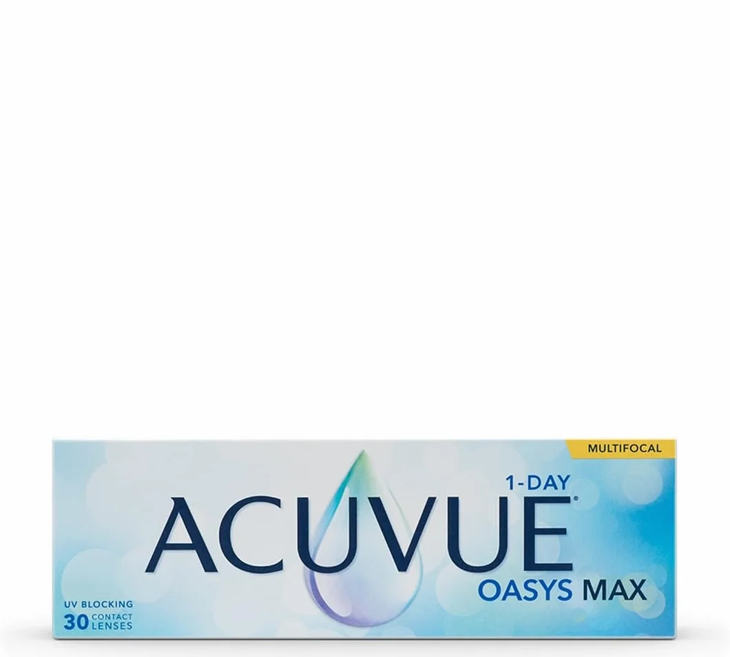 Acuvue Oasys Max 1-Day Multifocal Lentes Diarias +1.00 dpt 14.3 mm 30 unidades