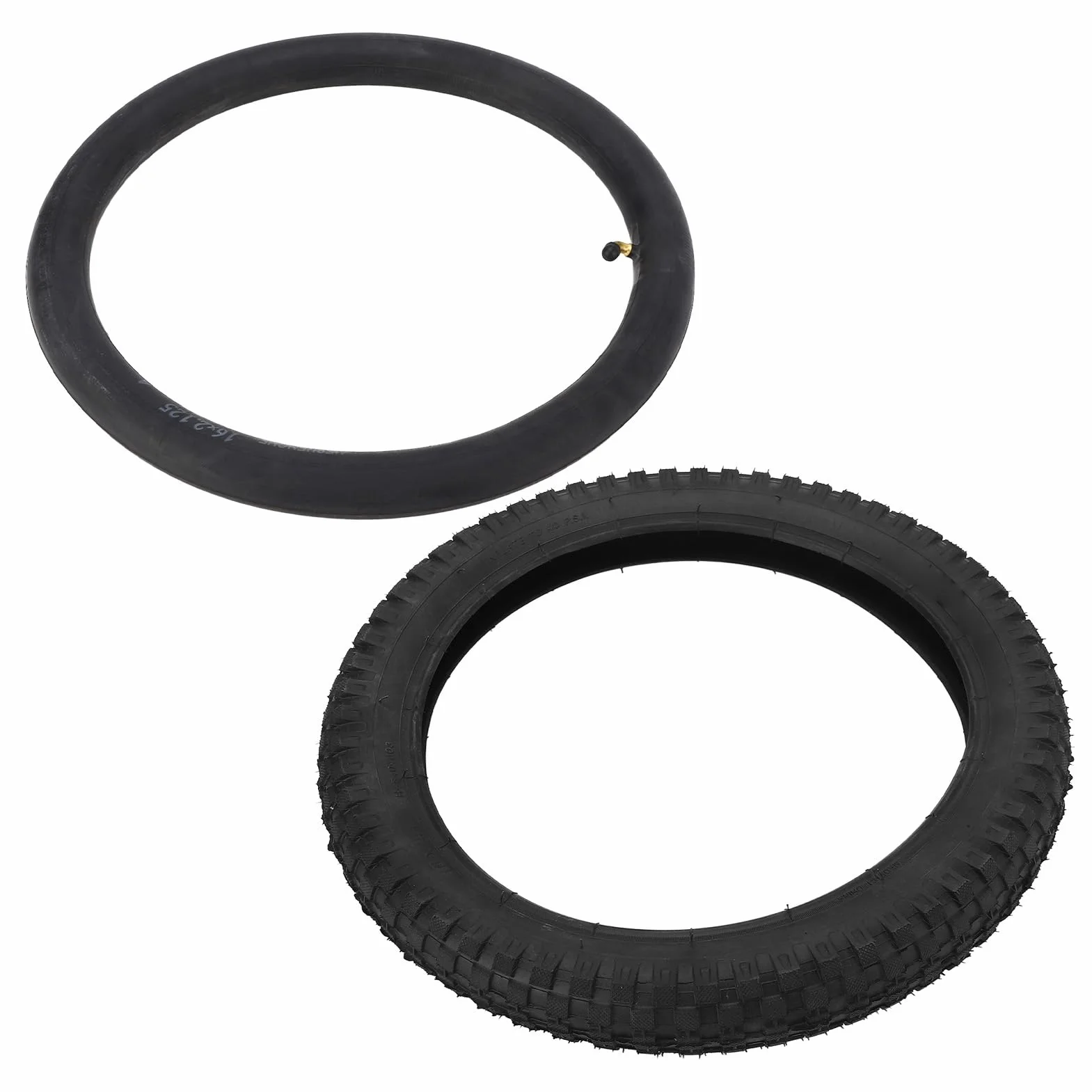 Neumático de Bicicleta para Niños de 16 Pulgadas Neumático de Bicicleta de Cross 16x2,4 Neumático de Bicicleta para Niños de 16x2,4 Cámara de Neumático de 16x2,4 Neumático