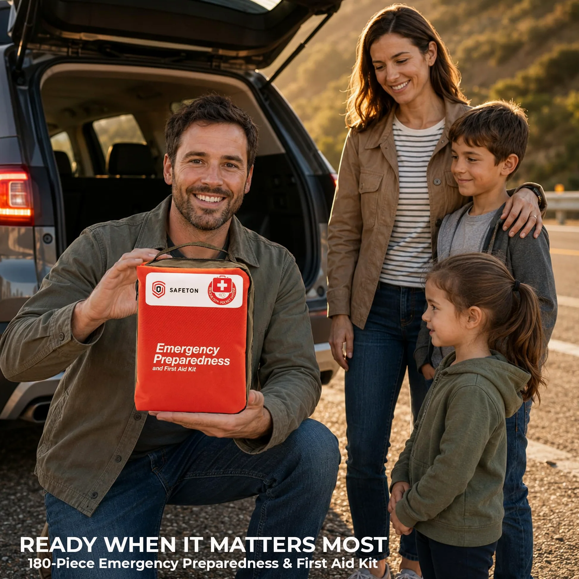 Kit de emergencia First Aid Kit: Añadir al equipo de camping, hogar, dorm, equipo de supervivencia y equipo, caza, accesorios de camping, kit de supervivencia para coche, accesorios de viaje