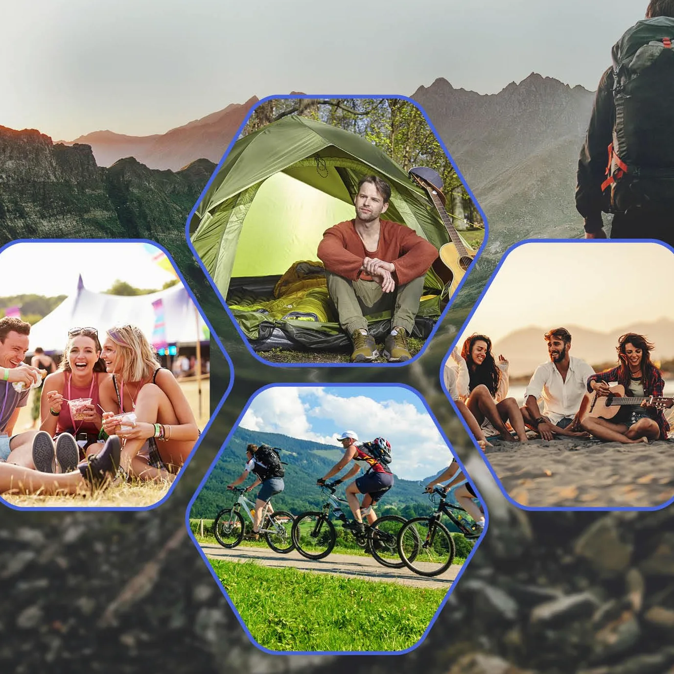Lumaland Tienda de campaña Outdoor Light Pop Up Ligera para 3 Personas Camping Acampada Festival 210 x 190 x 110 cm Verde