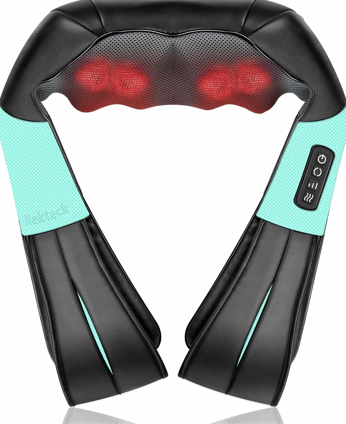 Nekteck Masajeador Cervical Shiatsu 3D con Calor para Espalda, Hombro y Cuello