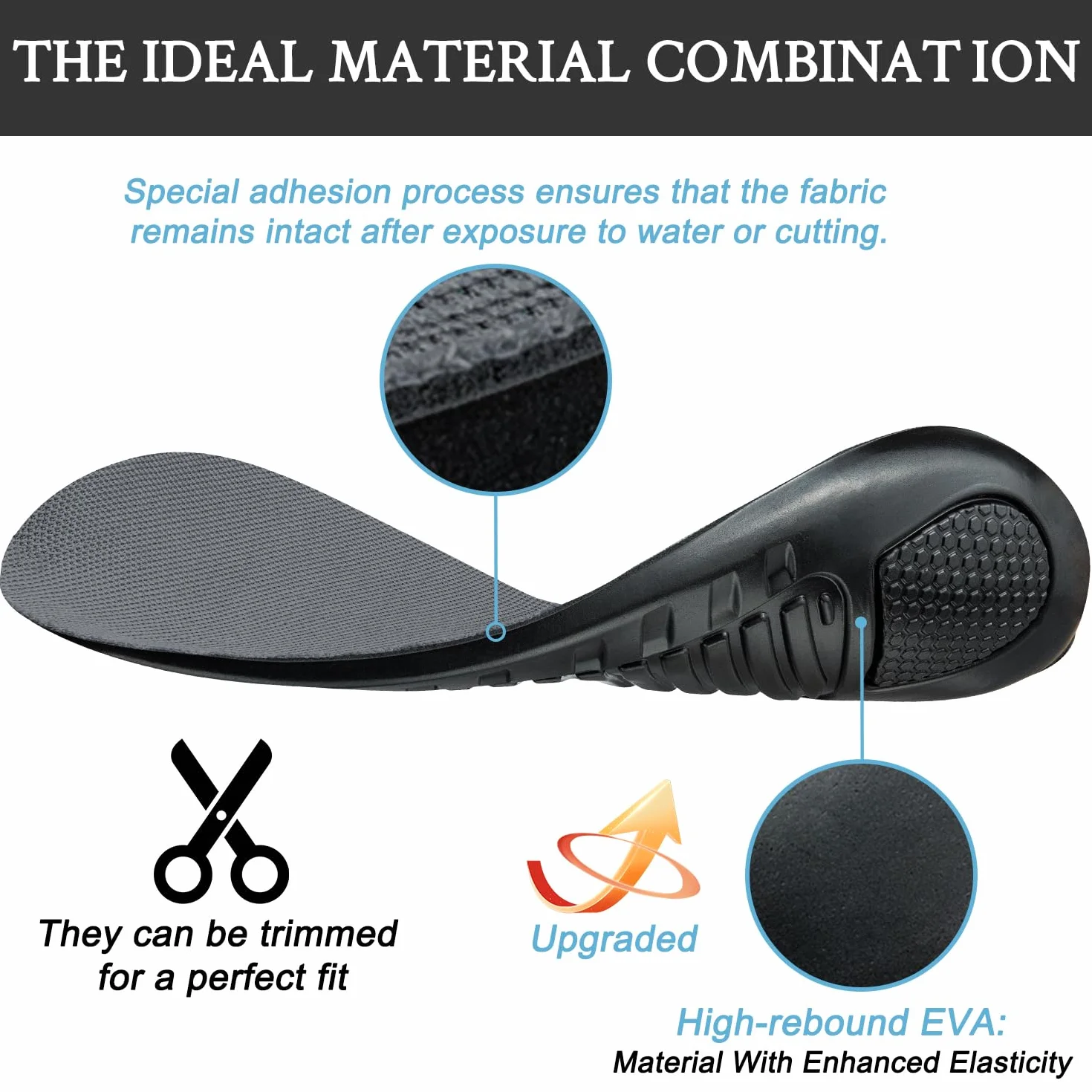 Endoto Plantillas para Crocs Classic Clog Barefoot Extra Anchas 37-38 EU