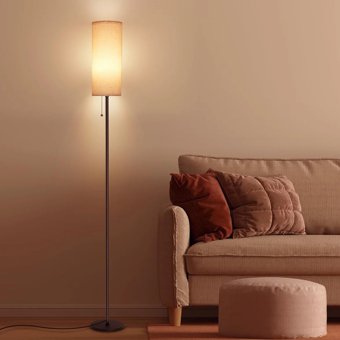 IPARTS EXPERT Lámpara de pie LED estilo moderno-retro, 67 po hauteur, pour salon