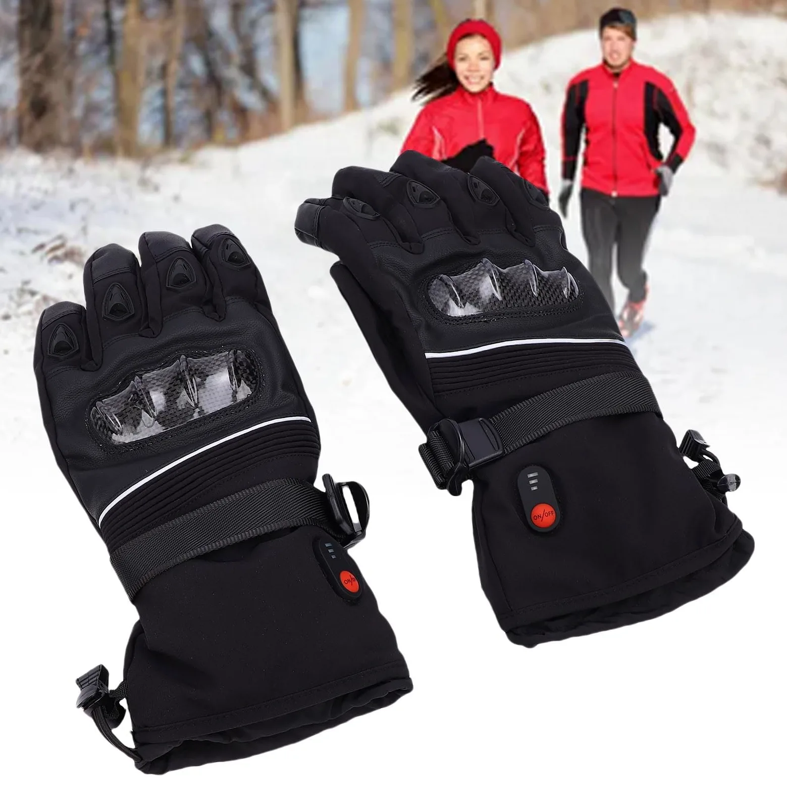 Calentados para Hombres y Mujeres, Recargables a Prueba de Viento WeatherShield Pantalla Táctil de esquí Calentados para Invierno Al Aire Trabajo Pesca Senderismo Camping