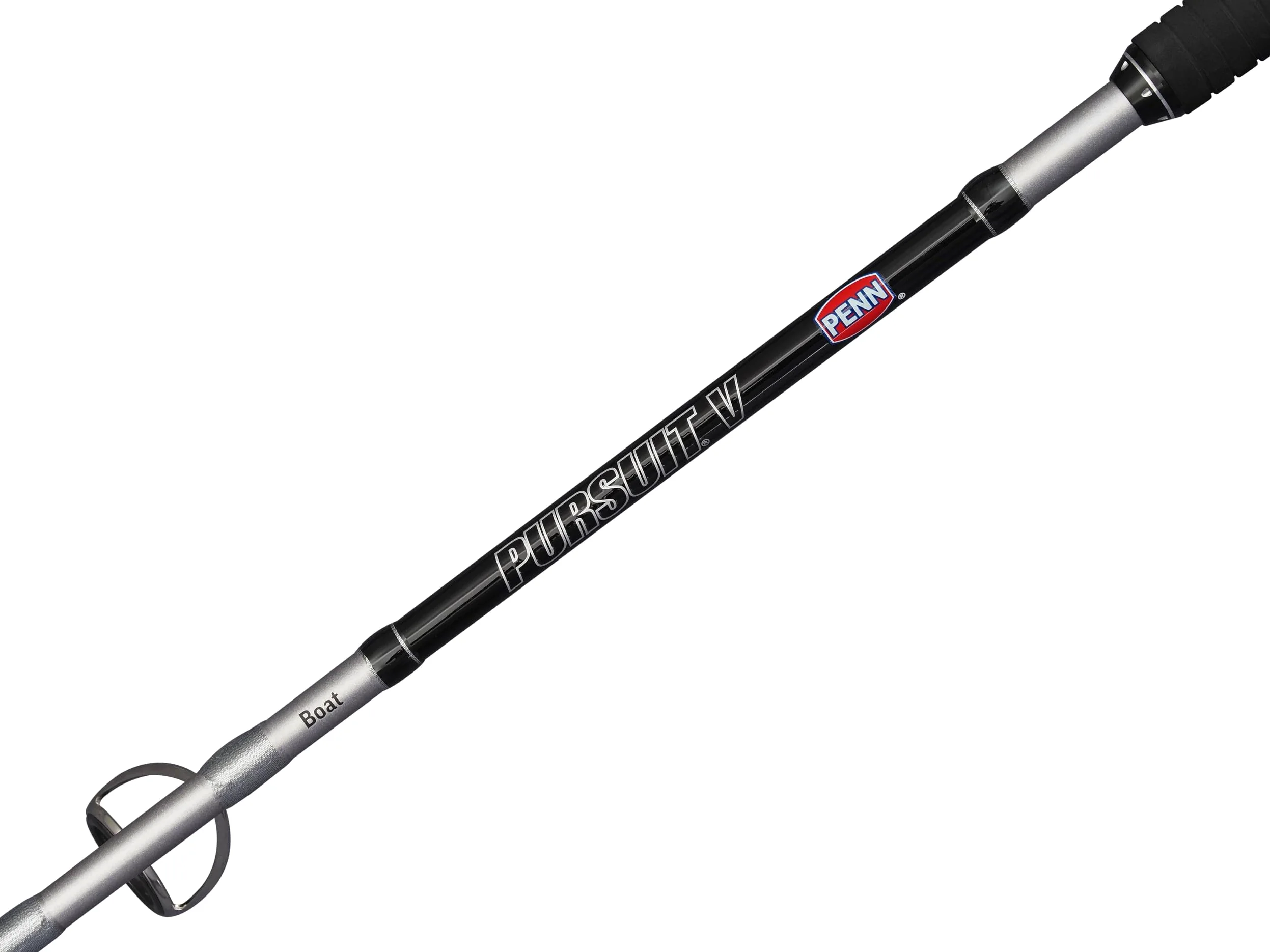 PENN Pursuit V Boat Spinning Combinación de caña y Carrete | Set para Pesca en Barco en Agua Salada | Freno de Fibra de Carbono | 4+1 roientos sellados | Múltiples Opciones