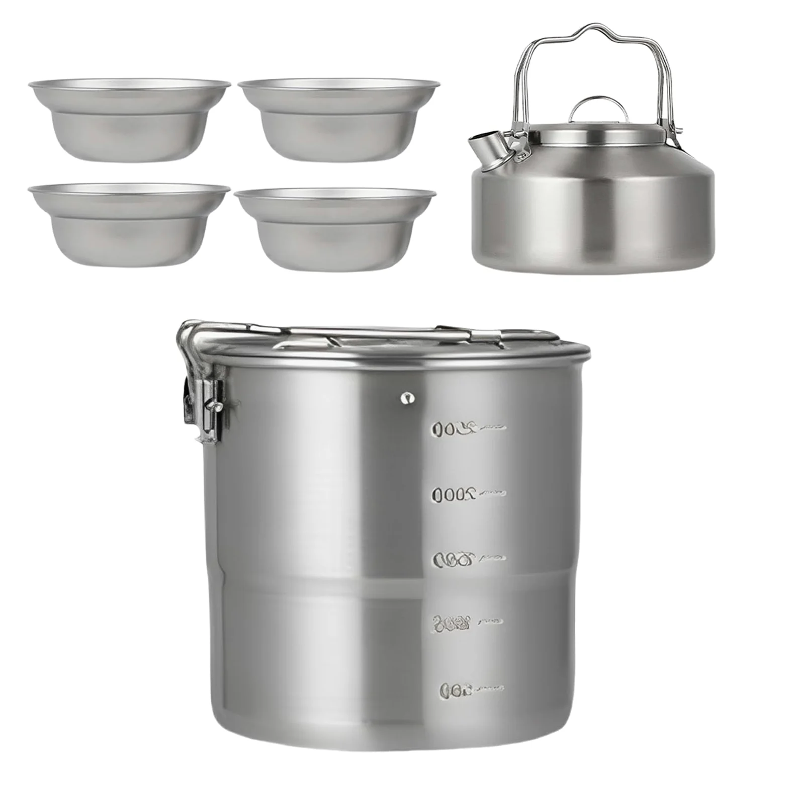 Juegos de Menaje para Camping Juego de Cocina para Fogata | Equipo de Supervivencia para Familia Jardín Senderismo Picnic Viaje