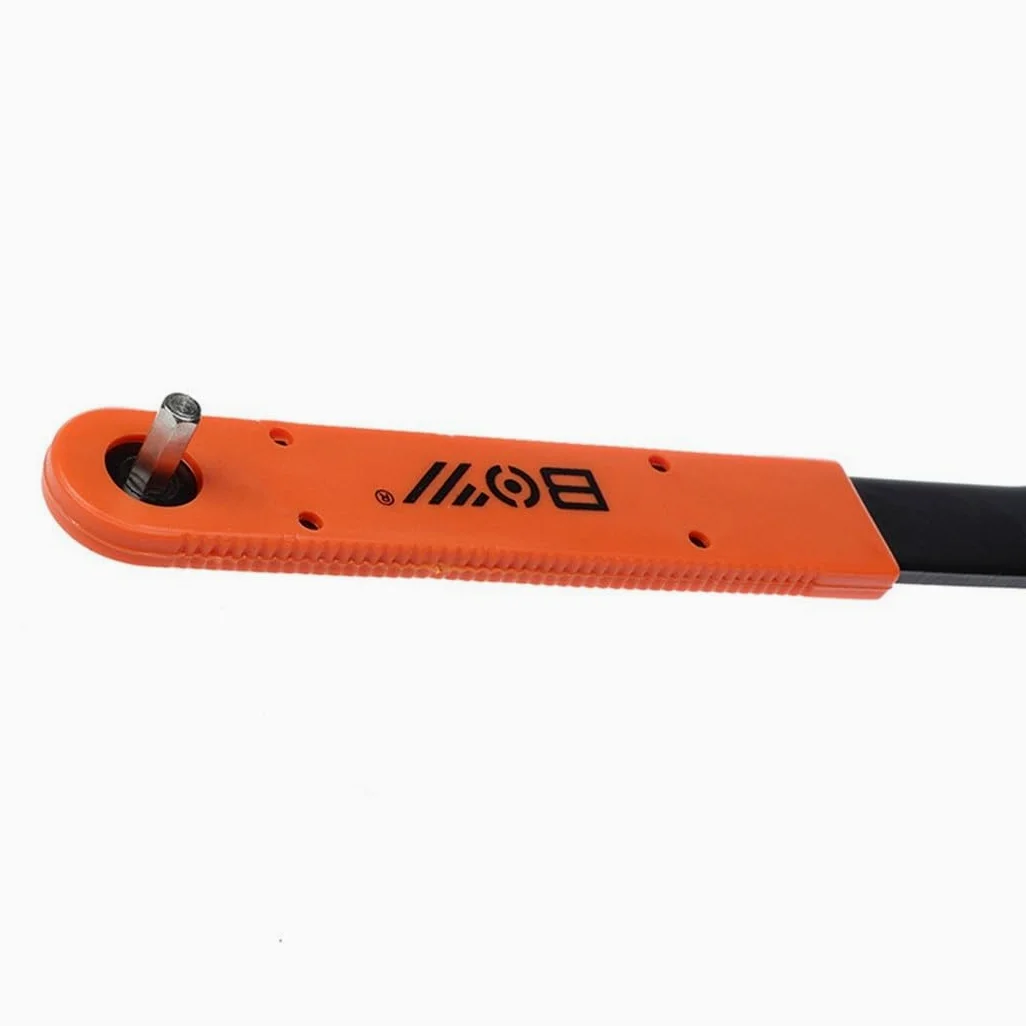 Llave de acero para pedalier de bicicleta, llave de anillo de bloqueo de bielas de 28,5 cm con herramienta de cubierta de manivela, para reparación integrada de pedalieres inferiores