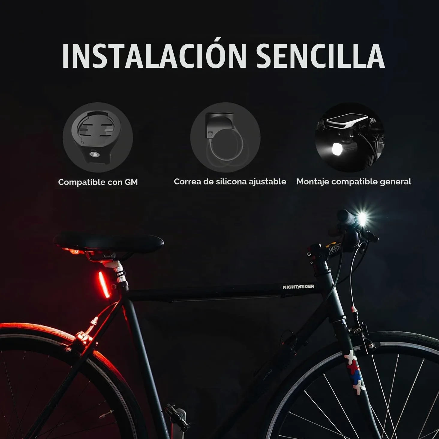 OLIGHT RN400+SEEMEE30C Luces Bicicleta Delantera y Trasera LED Recargable | Juego de Linterna Delantero y Luce Trasera para Bicicleta, 400 Lúmenes, 5 Modos para Iluminación, para Camping y Ciclismo