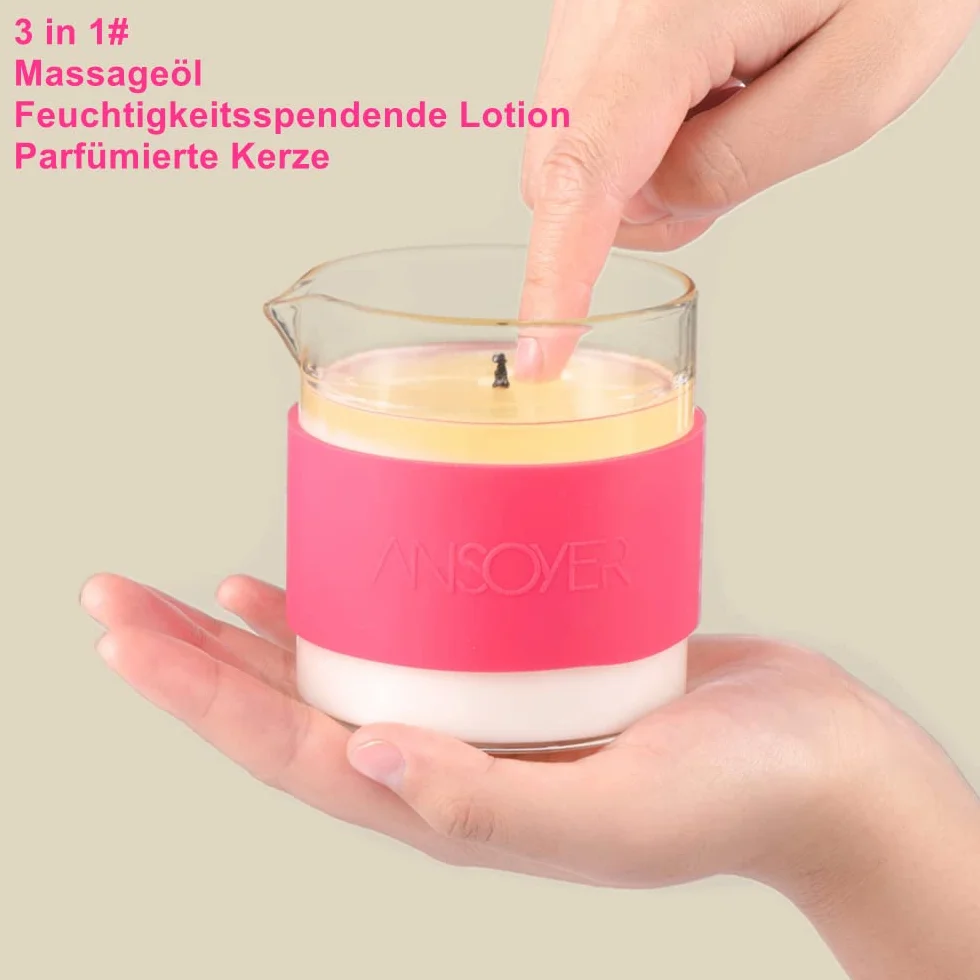 Vela de Aceite de Masaje Corporal de Lujo Hidratante y Nutritiva para SPA en Casa (Wodka de arándanos, 200g)