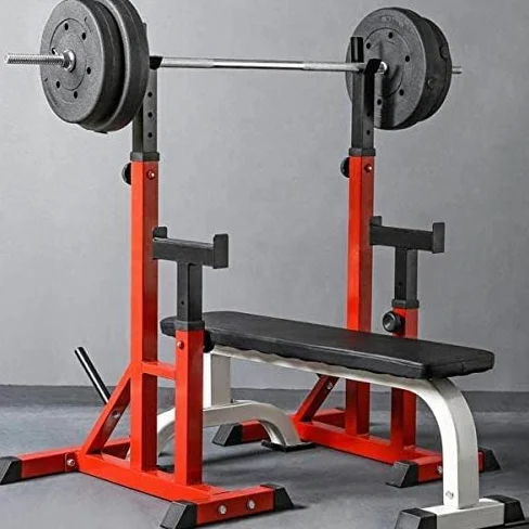 Soporte multifunción ajustable para sentadillas para gimnasio en casa, entrenamiento de fuerza y entrenamientos de cuerpo completo, diseño que ahorra espacio
