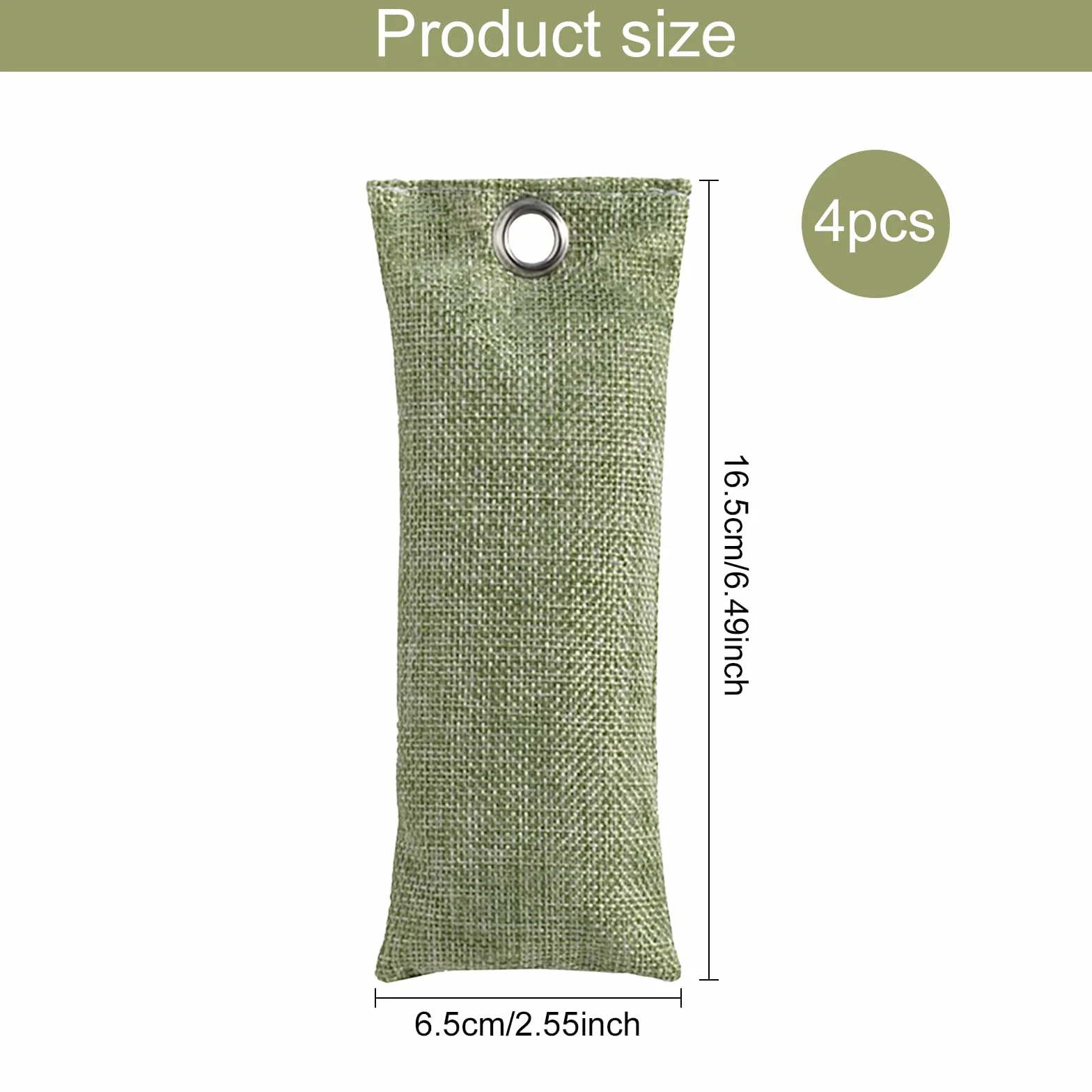 Neutralizador De Olores Para Zapatos Bolsa De Carbón Activo De Bambú 4x75g