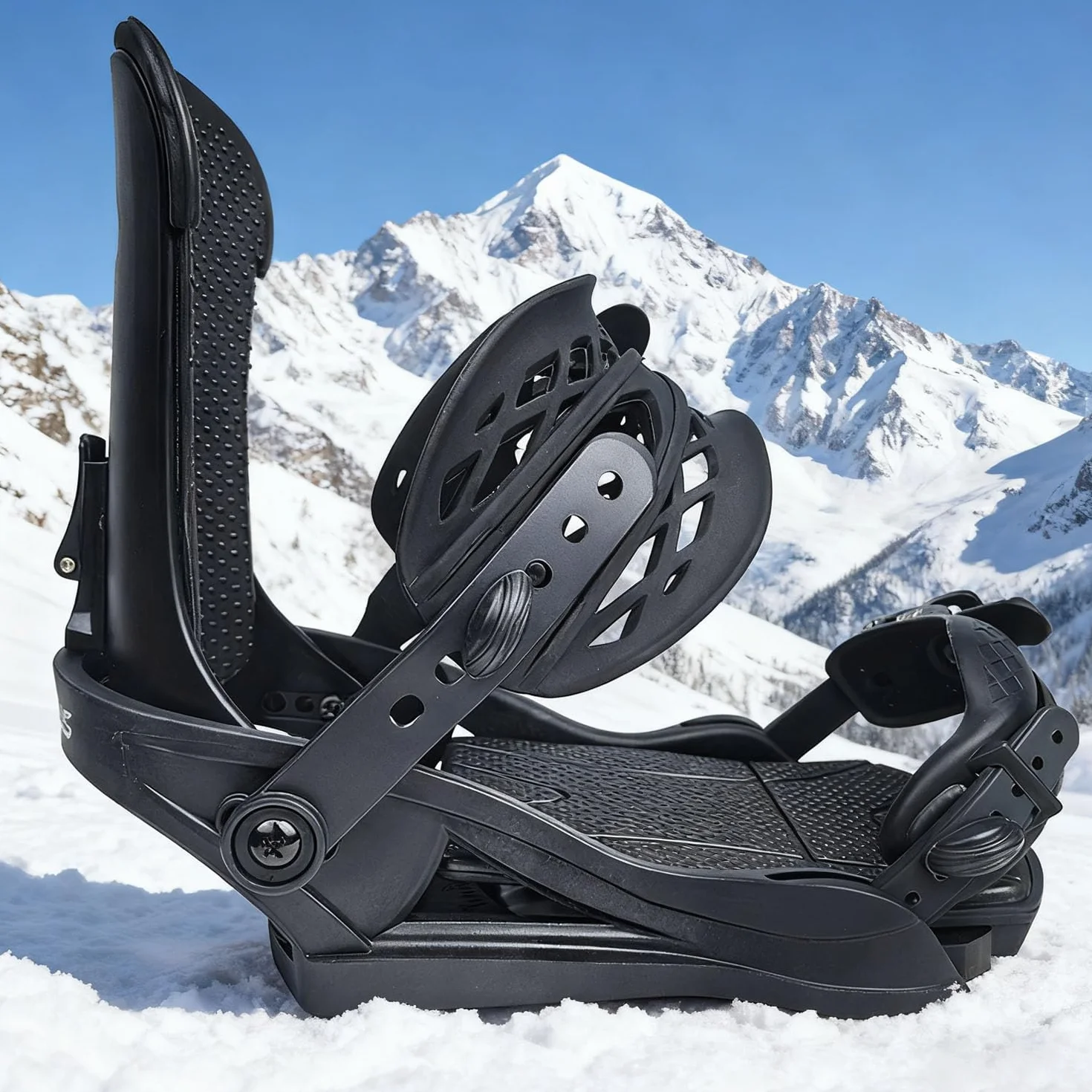 Fijaciones de Snowboard Ultraligeras sin Correas Trinquete Hombre Mujer