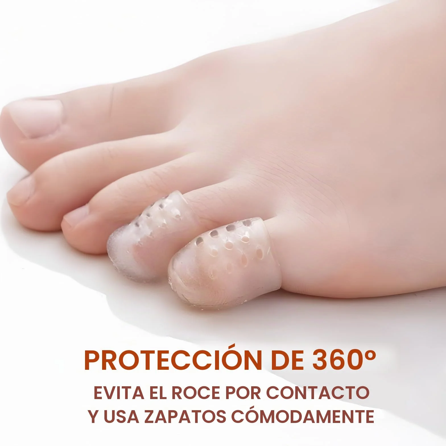 Protector Dedos Pies Silicona Transpirable 35 Piezas, Punteras para Callos, Ampollas, Alivio Dolor Fricción