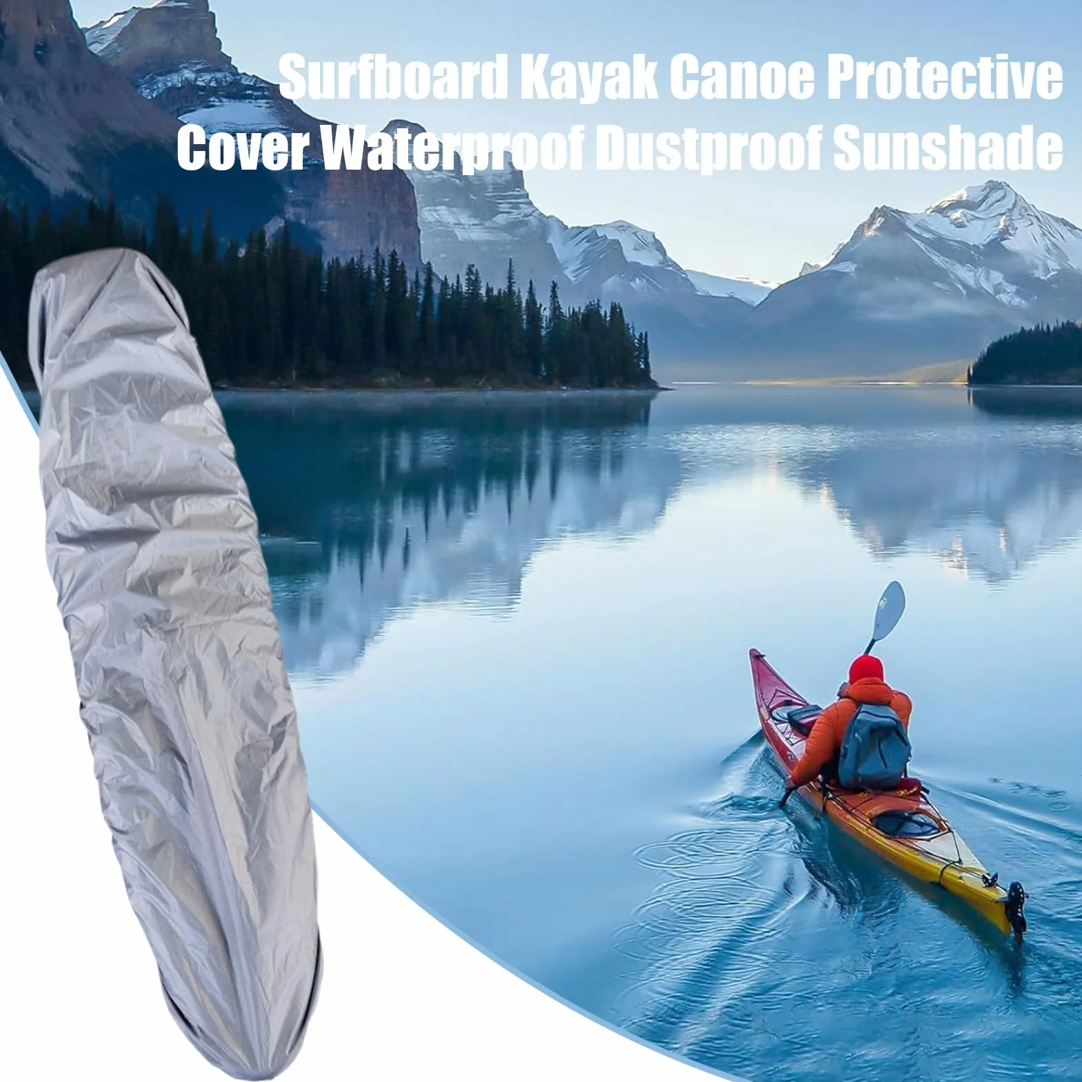 Funda para Paddle Board - Protector De Tablas De Surf con Protección UV,Cubierta Impermeable para Kayak Uso En Playa Naturaleza Camping Navegación