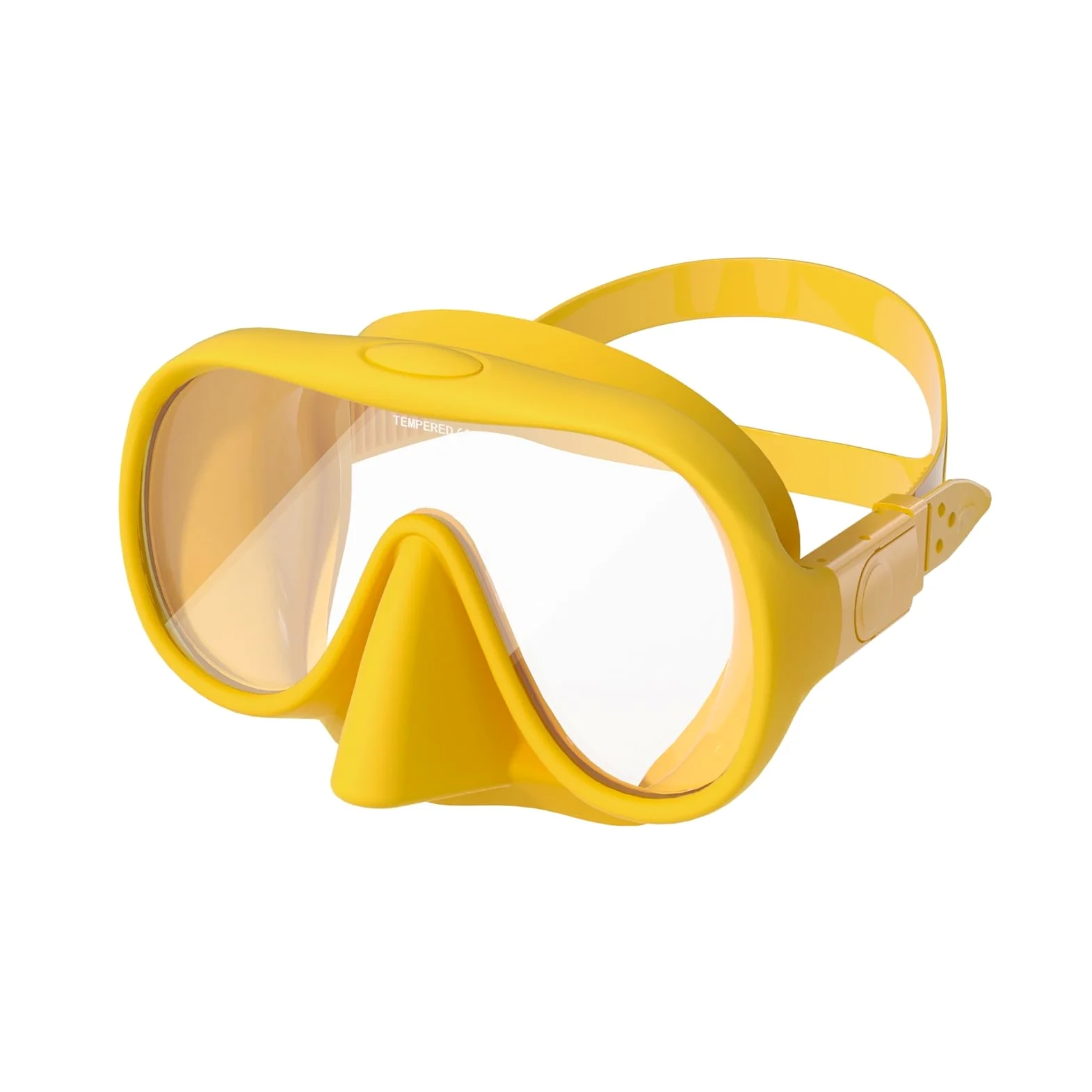 Máscaras de Buceo Máscara de Snorkel líquido con Lente antivaho for Buceo para Uso Diario(Jaune)