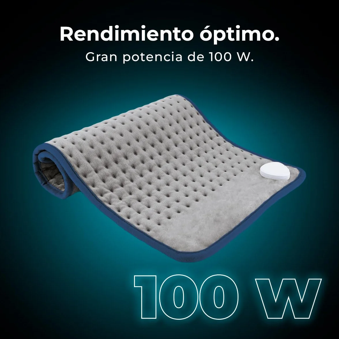 Cecotec Almohadilla Eléctrica HeatConfort 6000 ThermalPad térmica 30x60 cm alivio lumbar cuello hombros ajuste temperatura