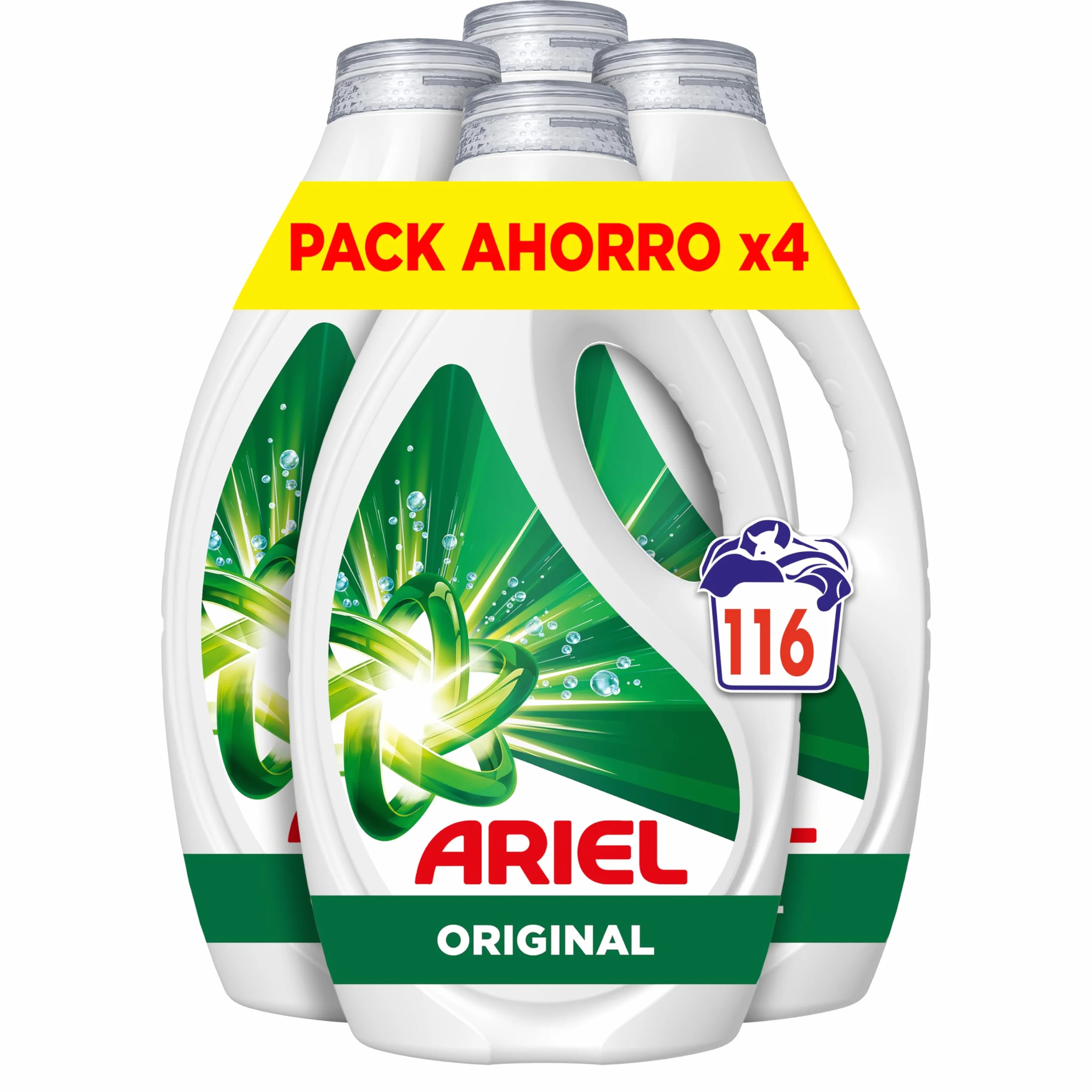 Ariel Detergente Líquido Original 116 Lavados Elimina Manchas y Malos Olores