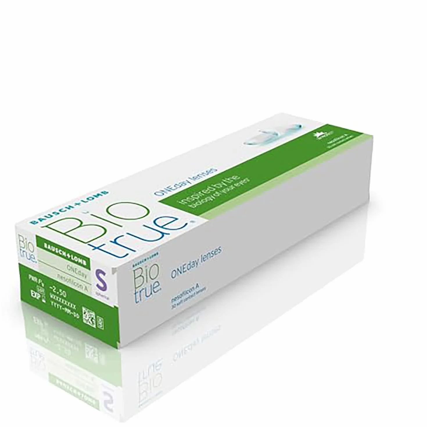 BAUSCH + LOMB Biotrue ONEday lentillas diarias esféricas 30 unidades 8.6 BC 14.20 DIA -02,50